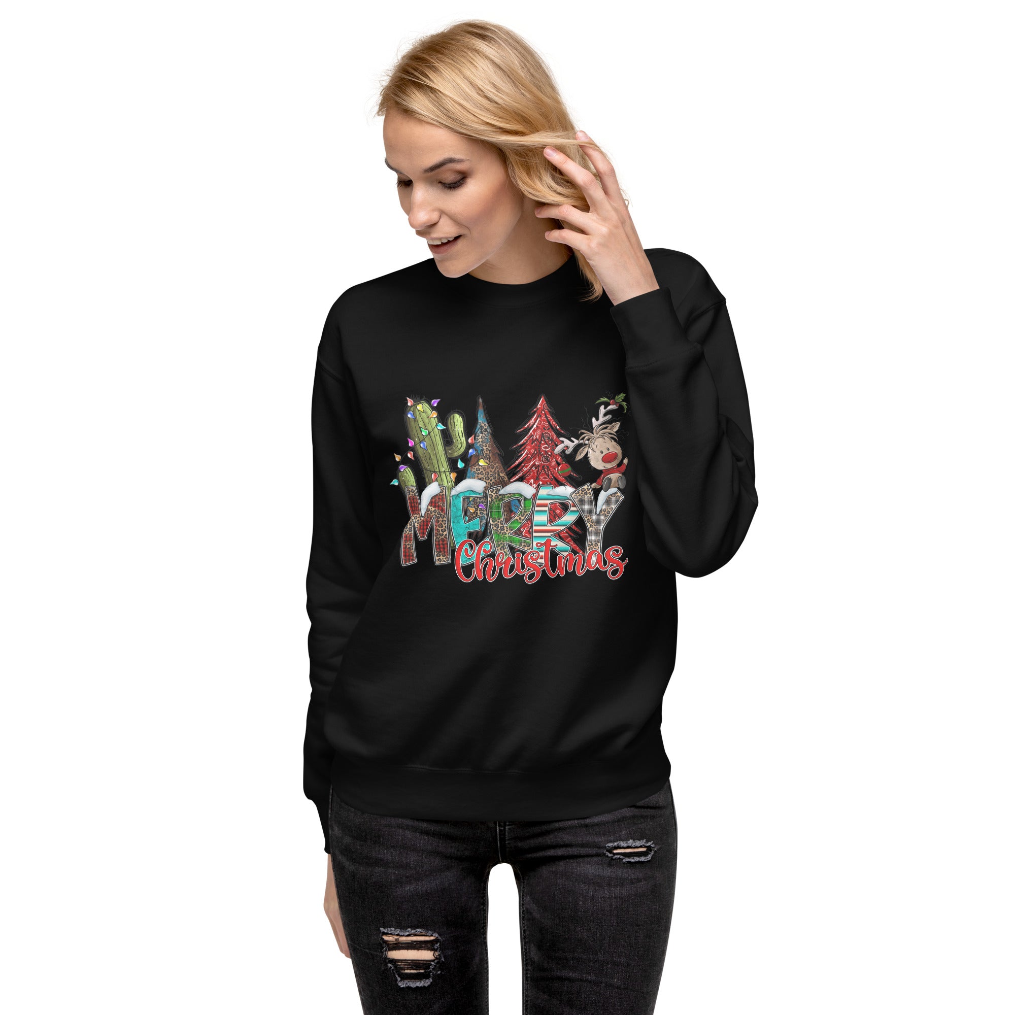 Merry Christmas Premium Sweatshirt-Phoenix Styles