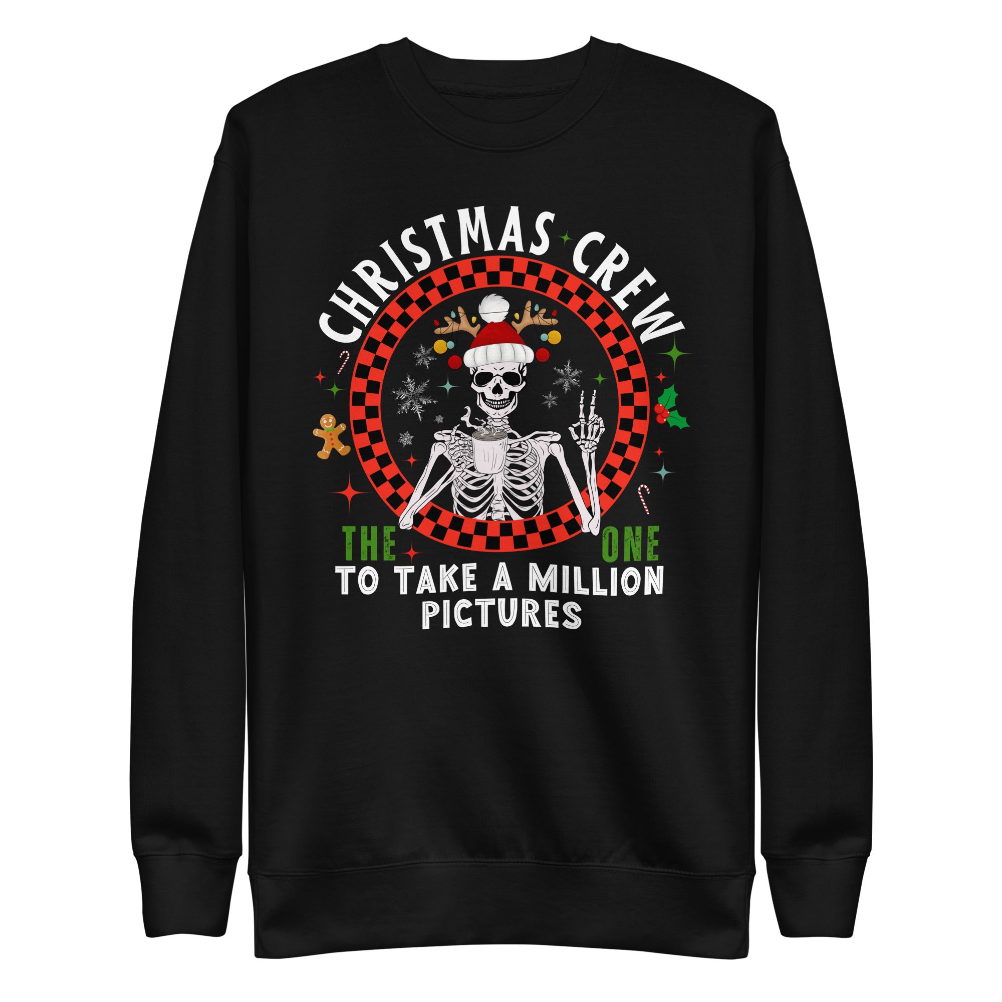 Christmas Crew- The One To Take Million Pictures Premium Sweatshirt-Phoenix Styles