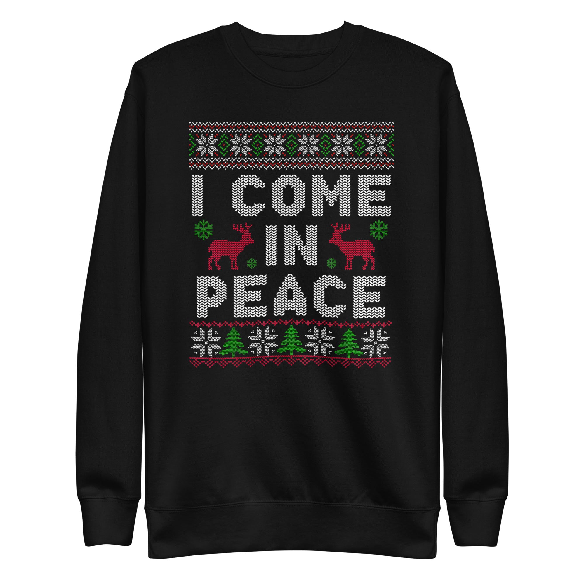 I Come In Piece Premium Sweatshirt-Phoenix Styles