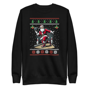 Bowling Santa Premium Sweatshirt-Phoenix Styles