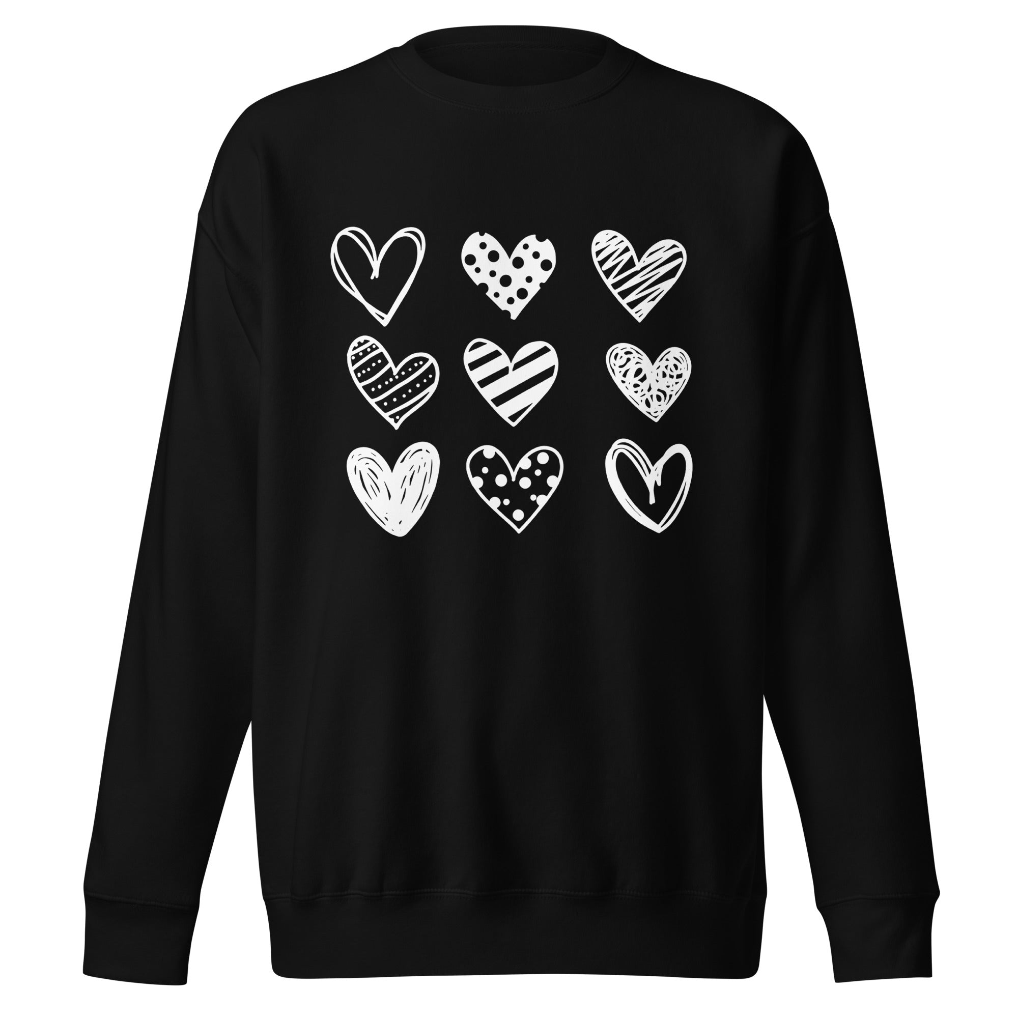 Hearts Premium Sweatshirt-Phoenix Styles