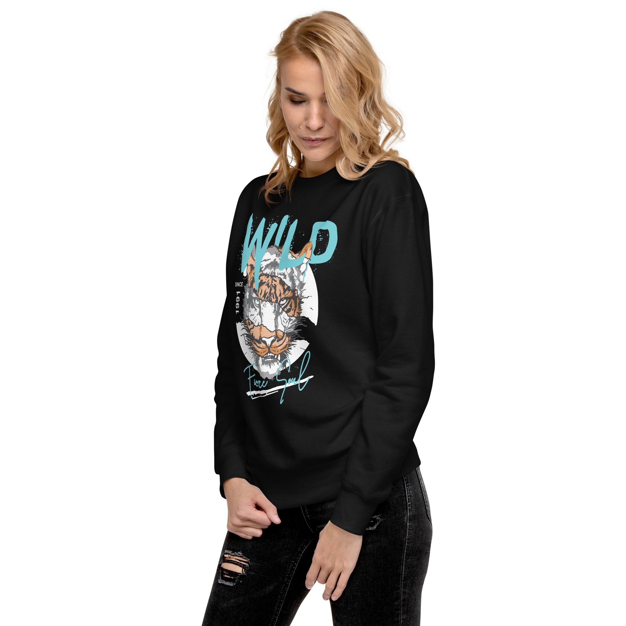 Wild Fierce Soul Premium Sweatshirt-Phoenix Styles