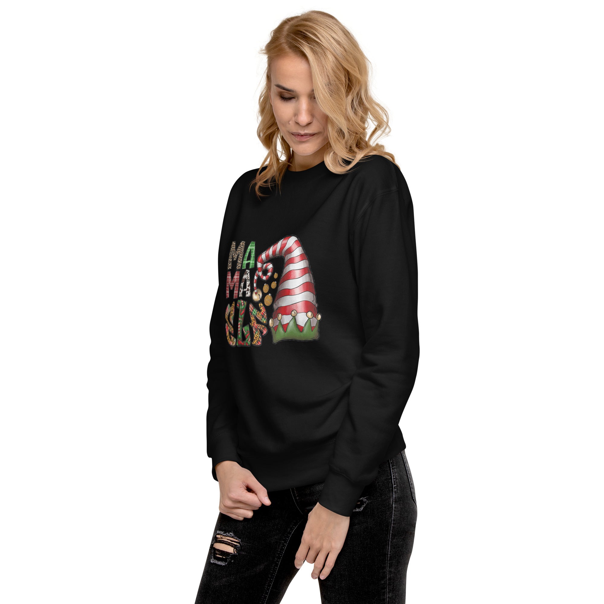 Mama Elf Premium Sweatshirt-Phoenix Styles