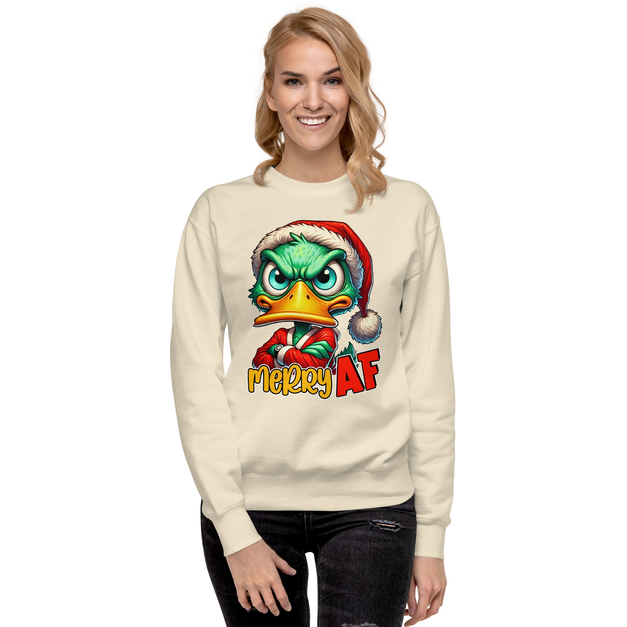 Merry AF Unisex Premium Sweatshirt-Phoenix Styles