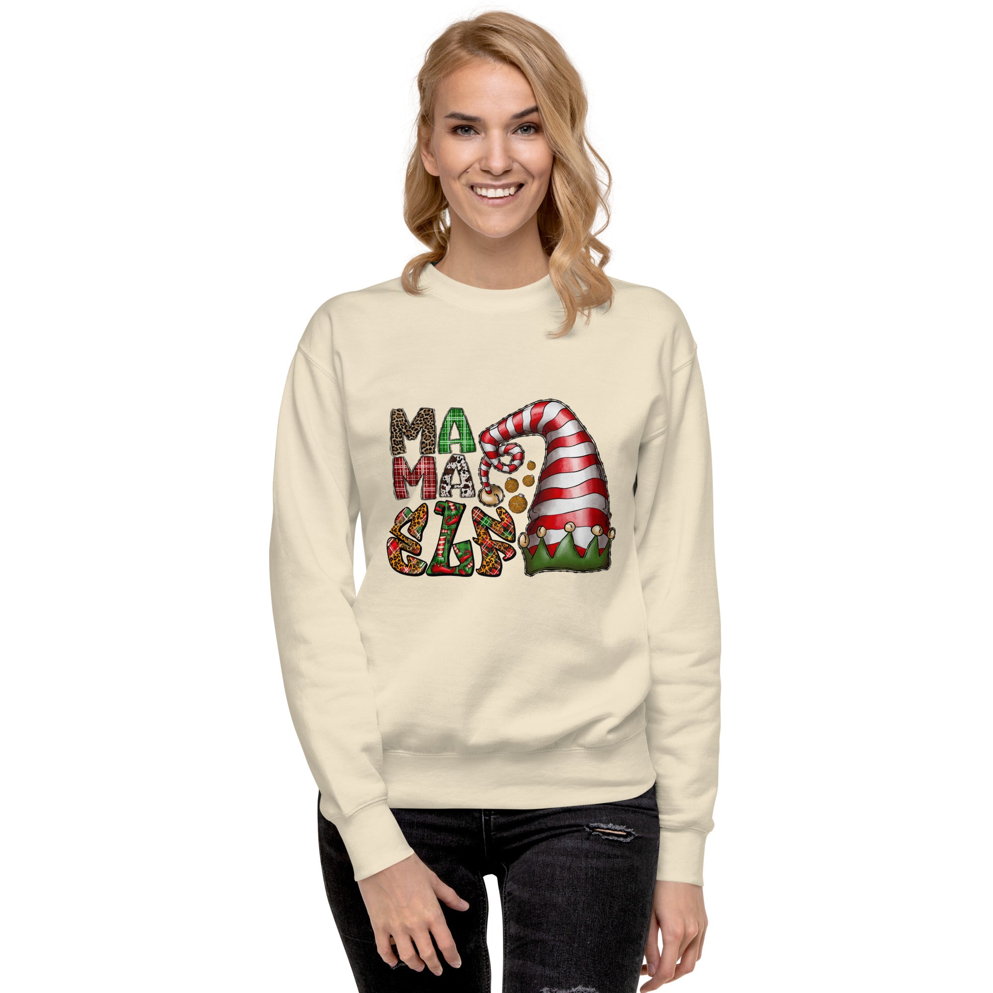 Mama Elf Premium Sweatshirt-Phoenix Styles