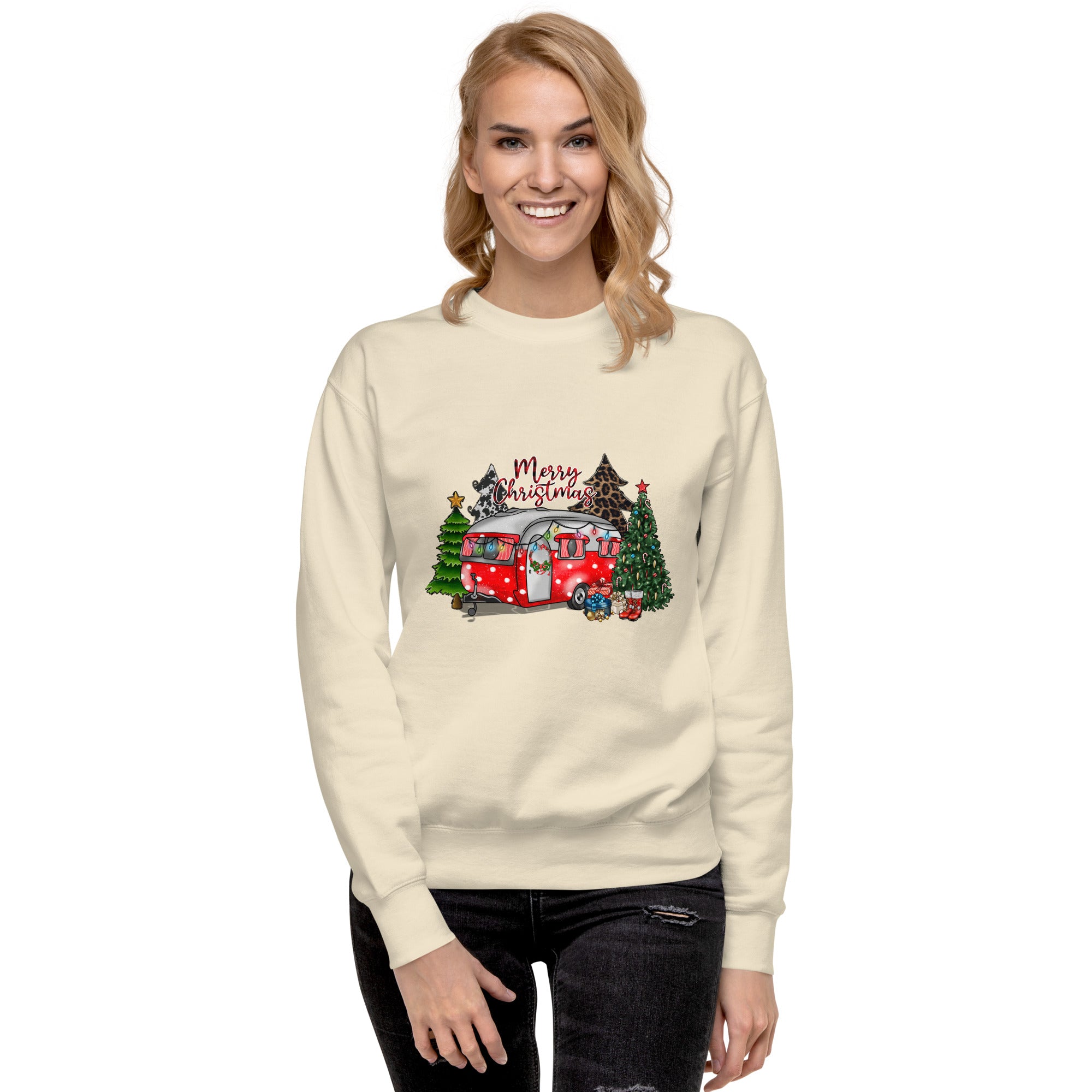 Merry Christmas Camper Premium Sweatshirt-Phoenix Styles