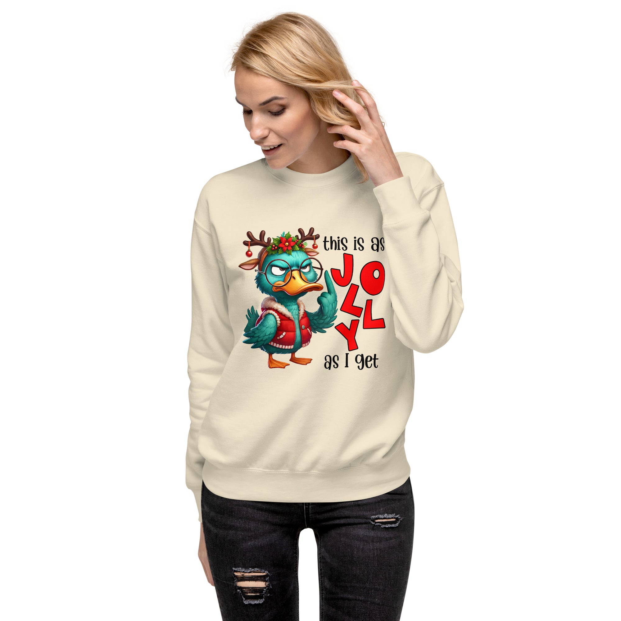 This Is As Jolly As I Get Premium Sweatshirt-Phoenix Styles