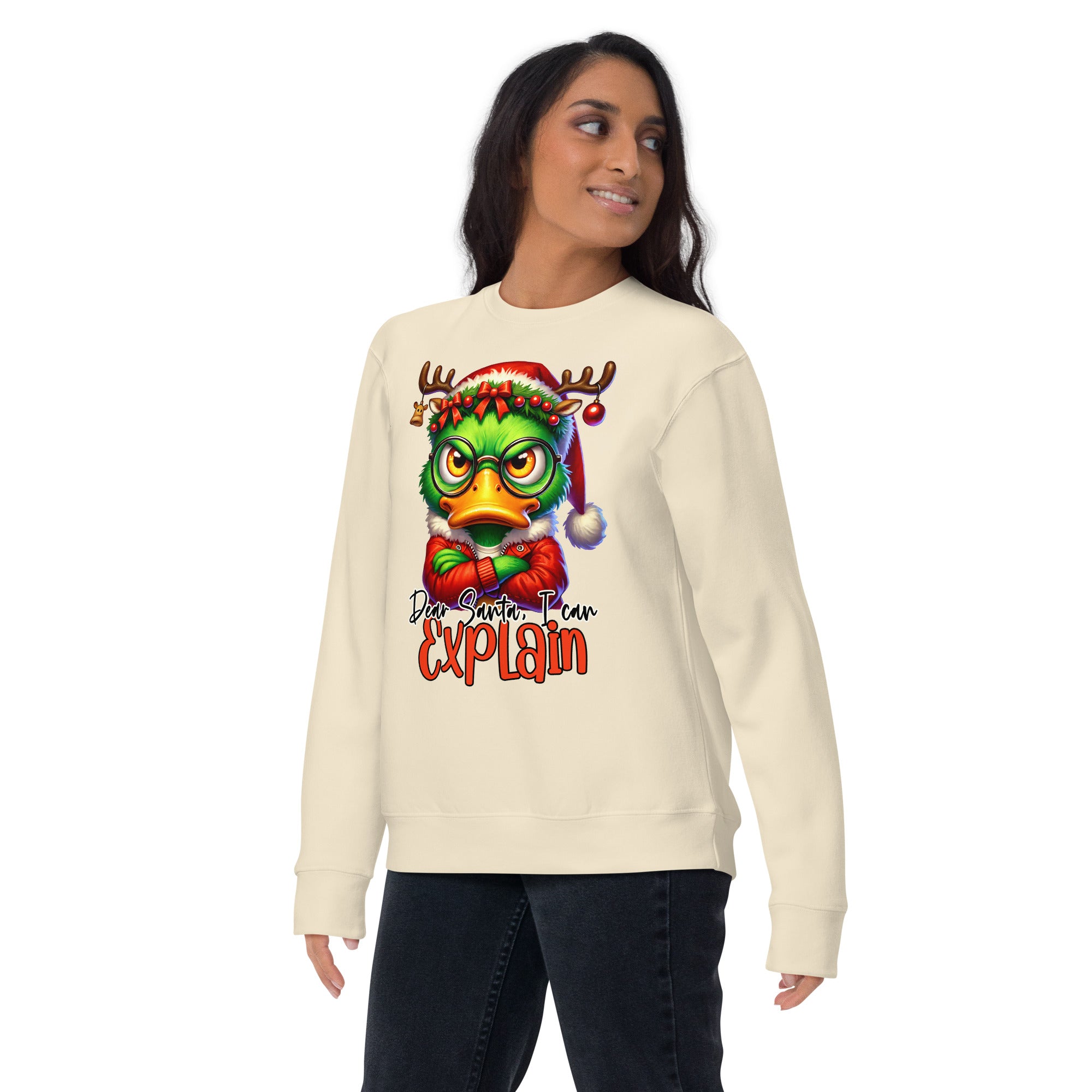 Dear Santa I Can Explain Premium Sweatshirt-Phoenix Styles