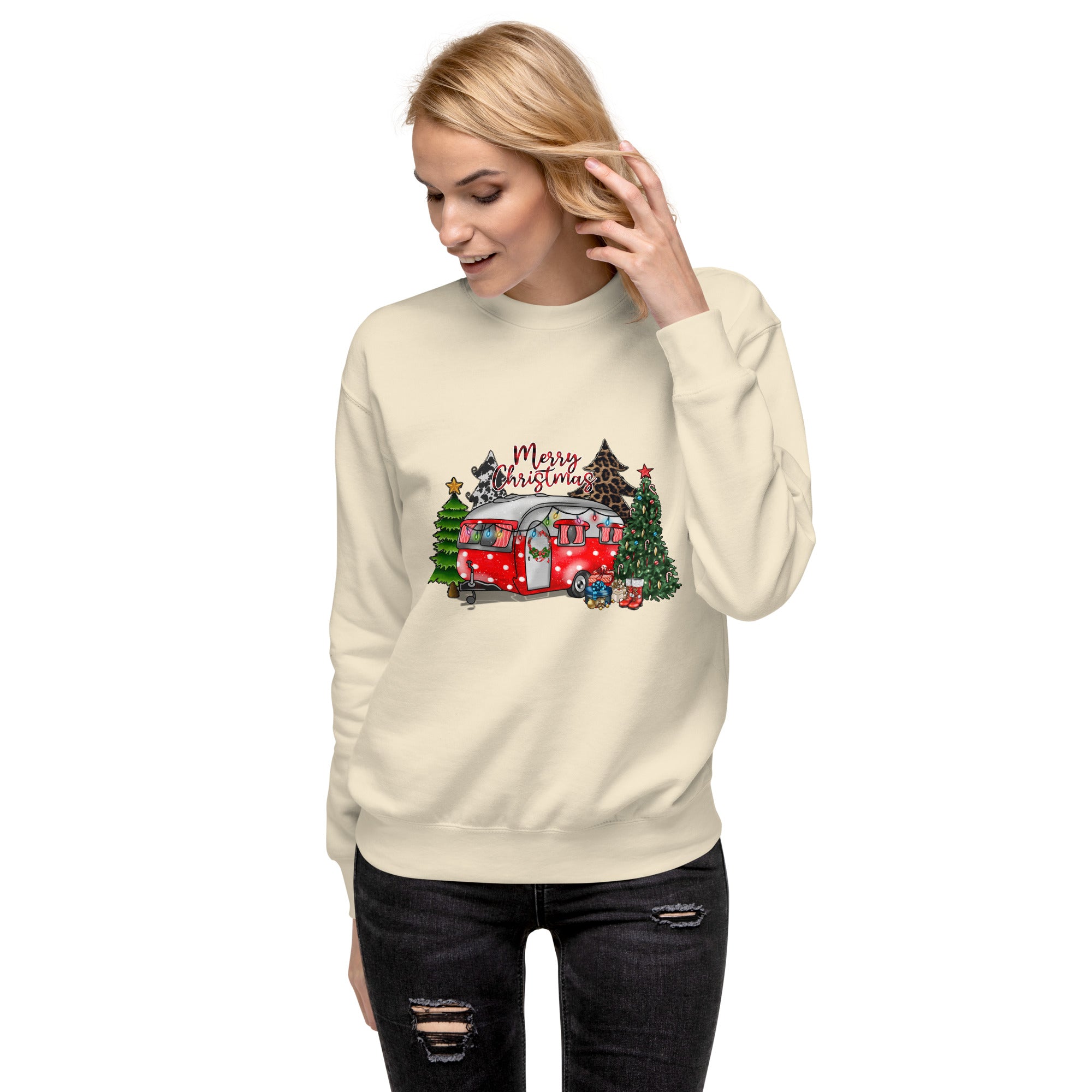 Merry Christmas Camper Premium Sweatshirt-Phoenix Styles