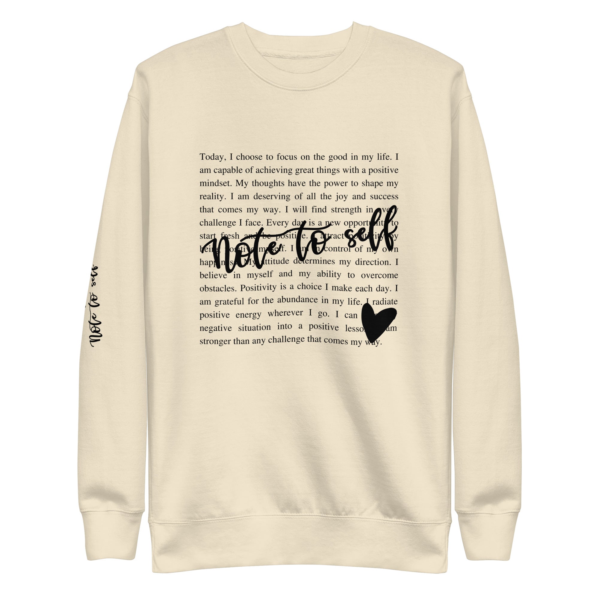 Note To Self Premium Sweatshirt-Phoenix Styles