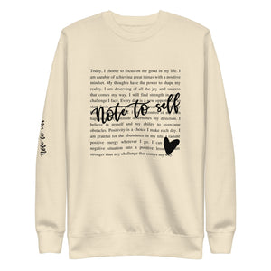 Note To Self Premium Sweatshirt-Phoenix Styles