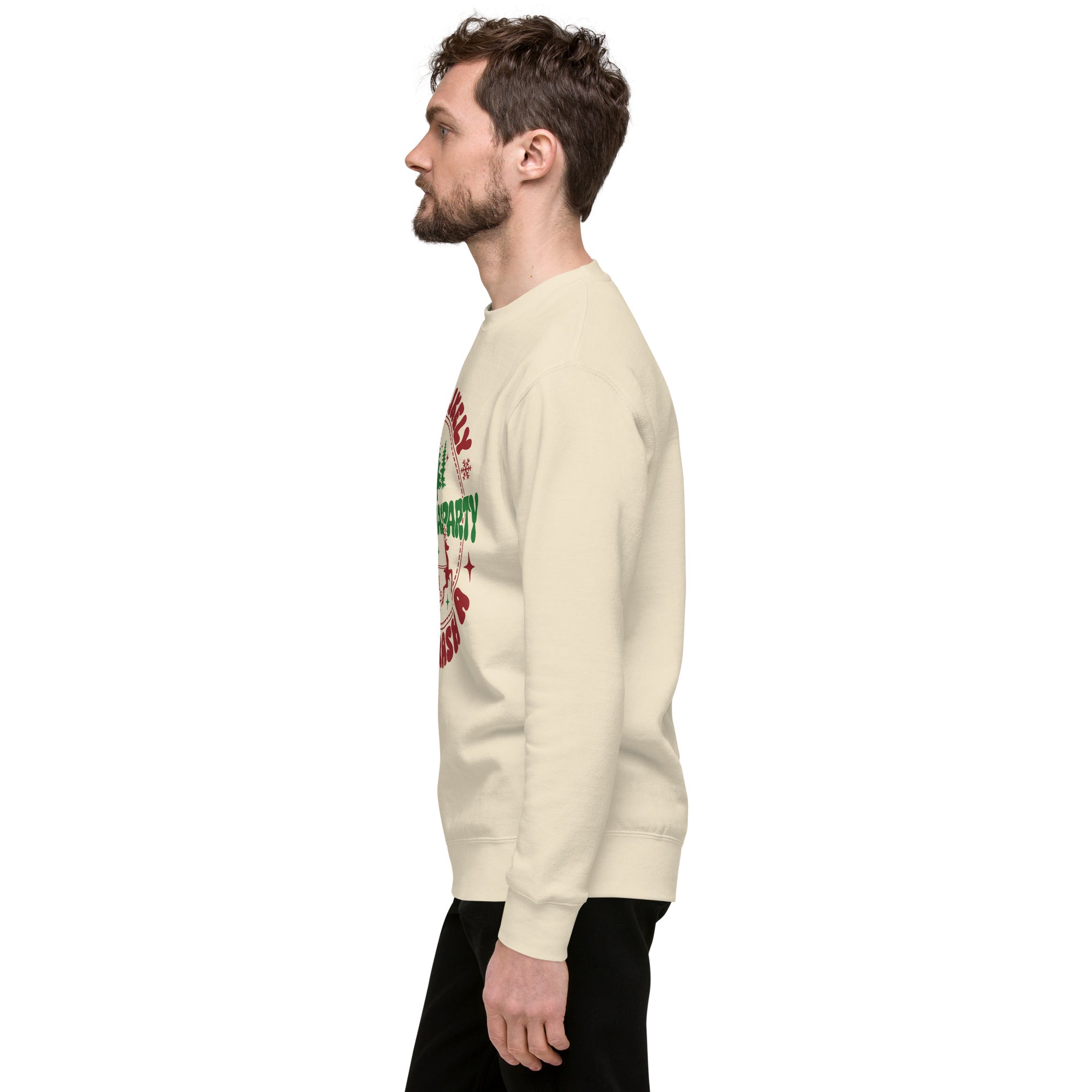 Most Likely To Crash A Christmas Party Unisex Premium Sweatshirt-Phoenix Styles