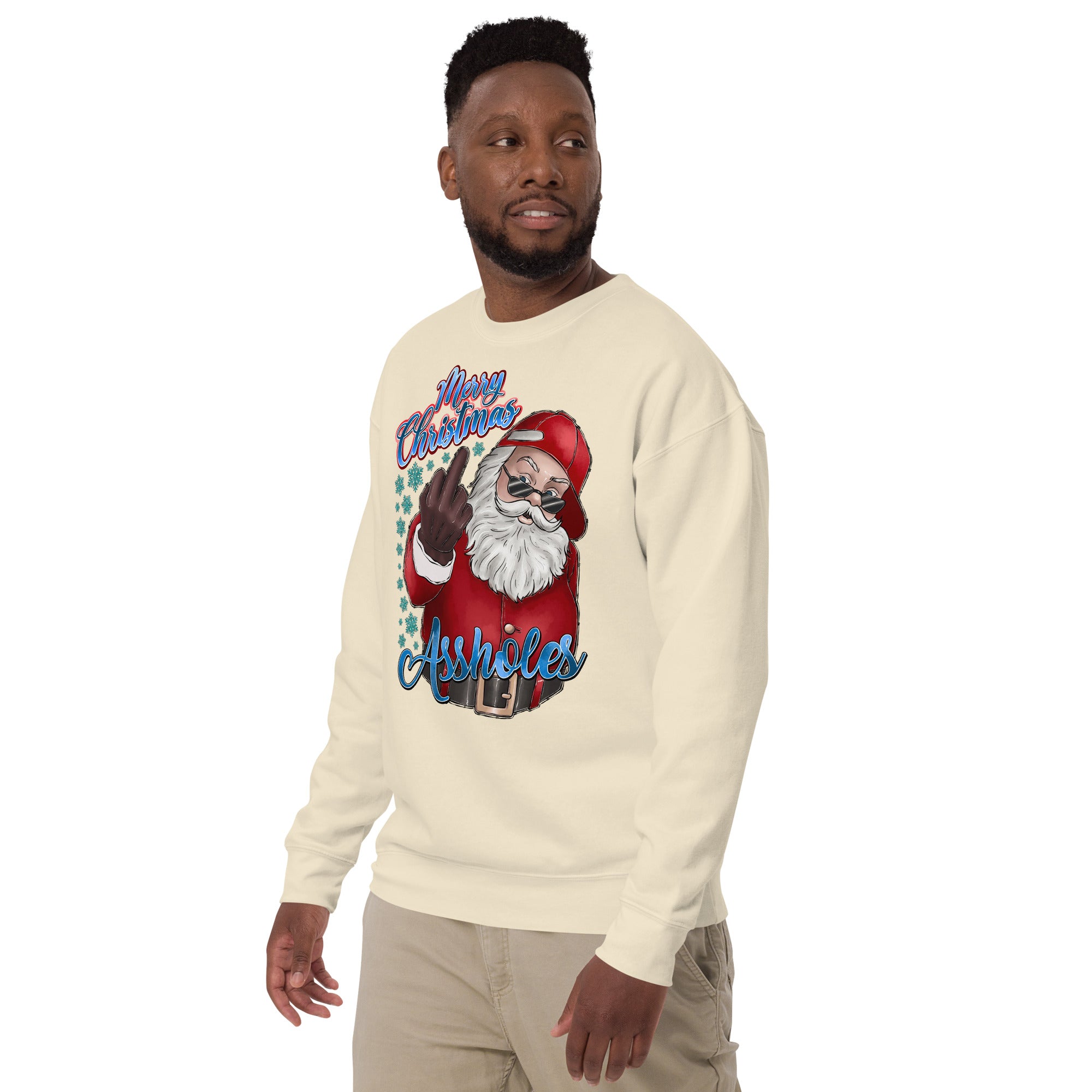 Merry Christmas Assholes Unisex Premium Sweatshirt-Phoenix Styles