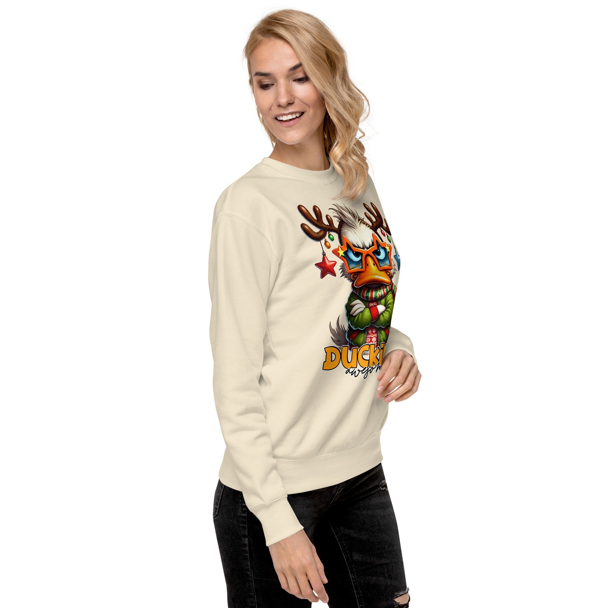 Ducking Awesome Premium Sweatshirt-Phoenix Styles