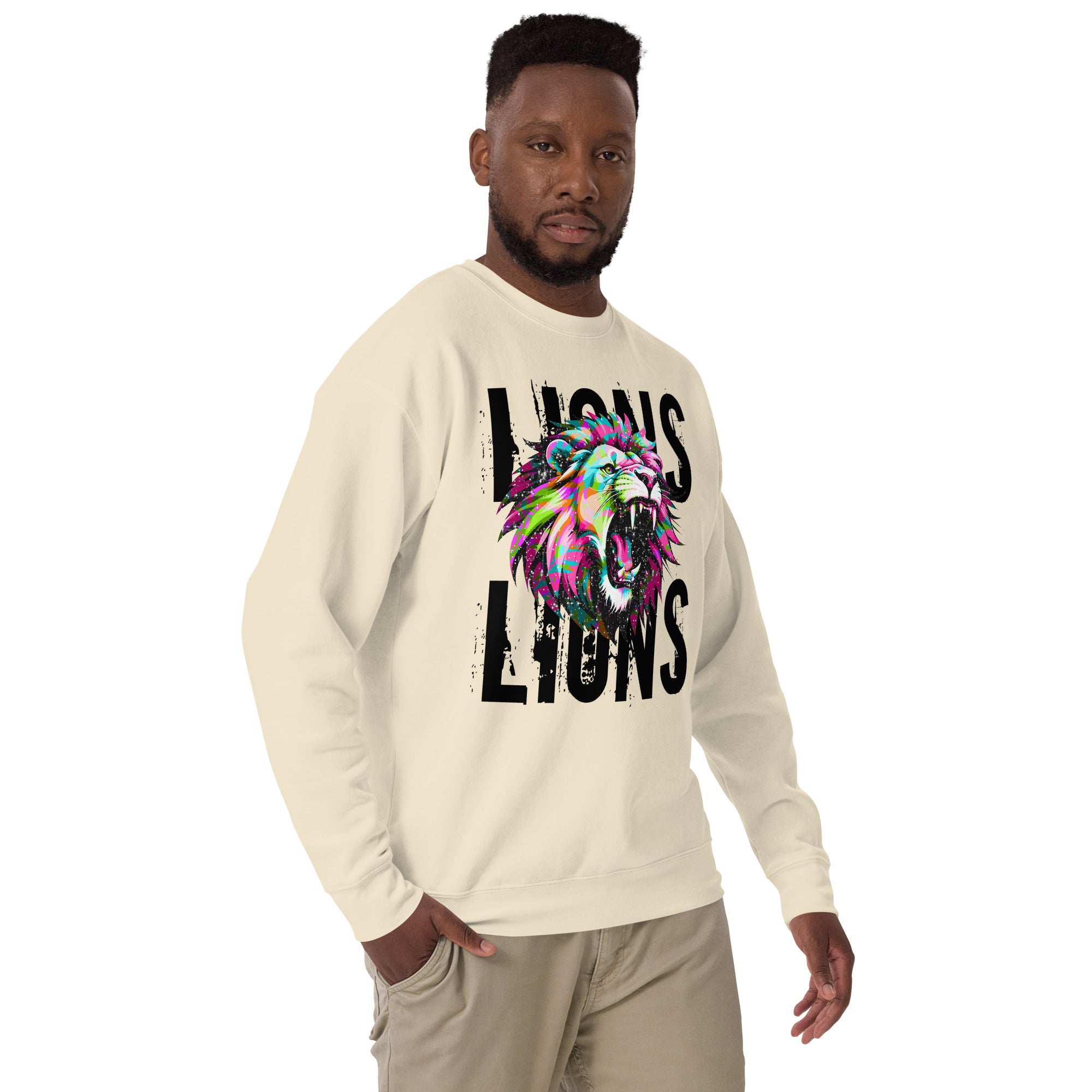 Lions Lions Unisex Premium Sweatshirt-Phoenix Styles