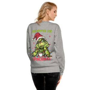 Just Waiting for Christmas Premium Sweatshirt-Phoenix Styles