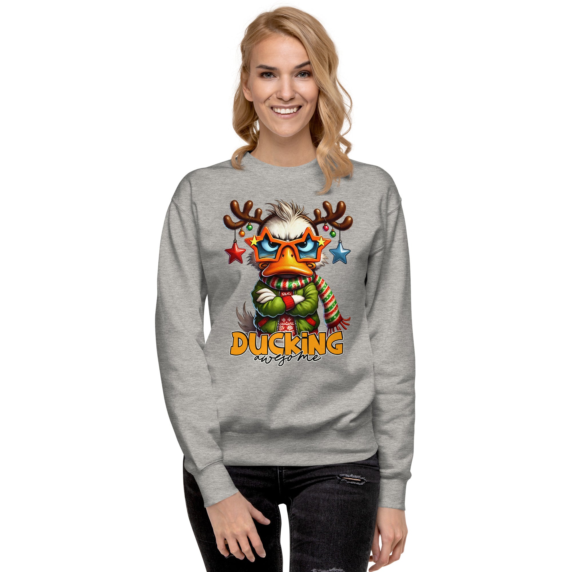 Ducking Awesome Premium Sweatshirt-Phoenix Styles