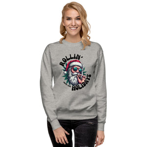 Rollin Into The Holidays Unisex Premium Sweatshirt-Phoenix Styles