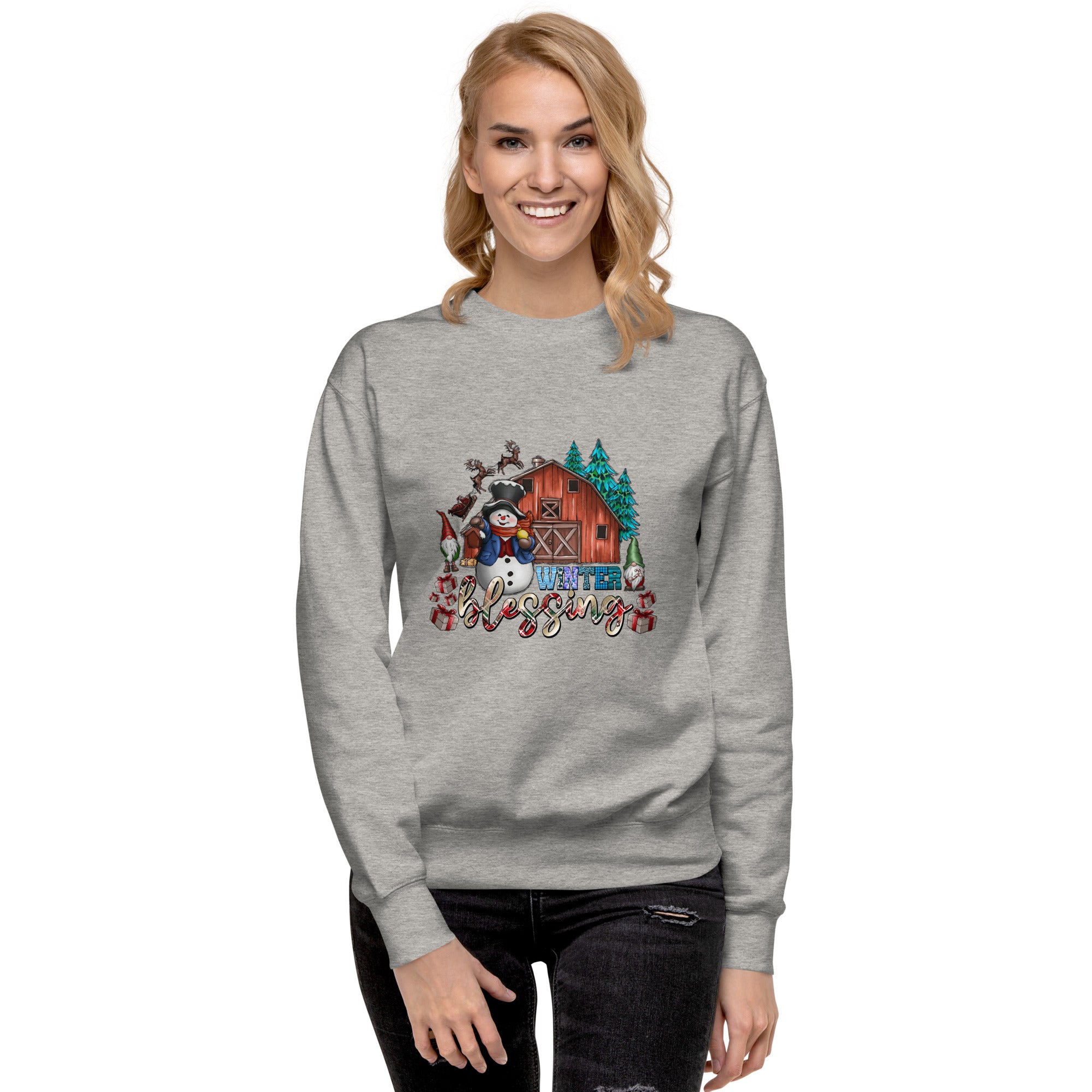 Winter Blessings Premium Sweatshirt-Phoenix Styles