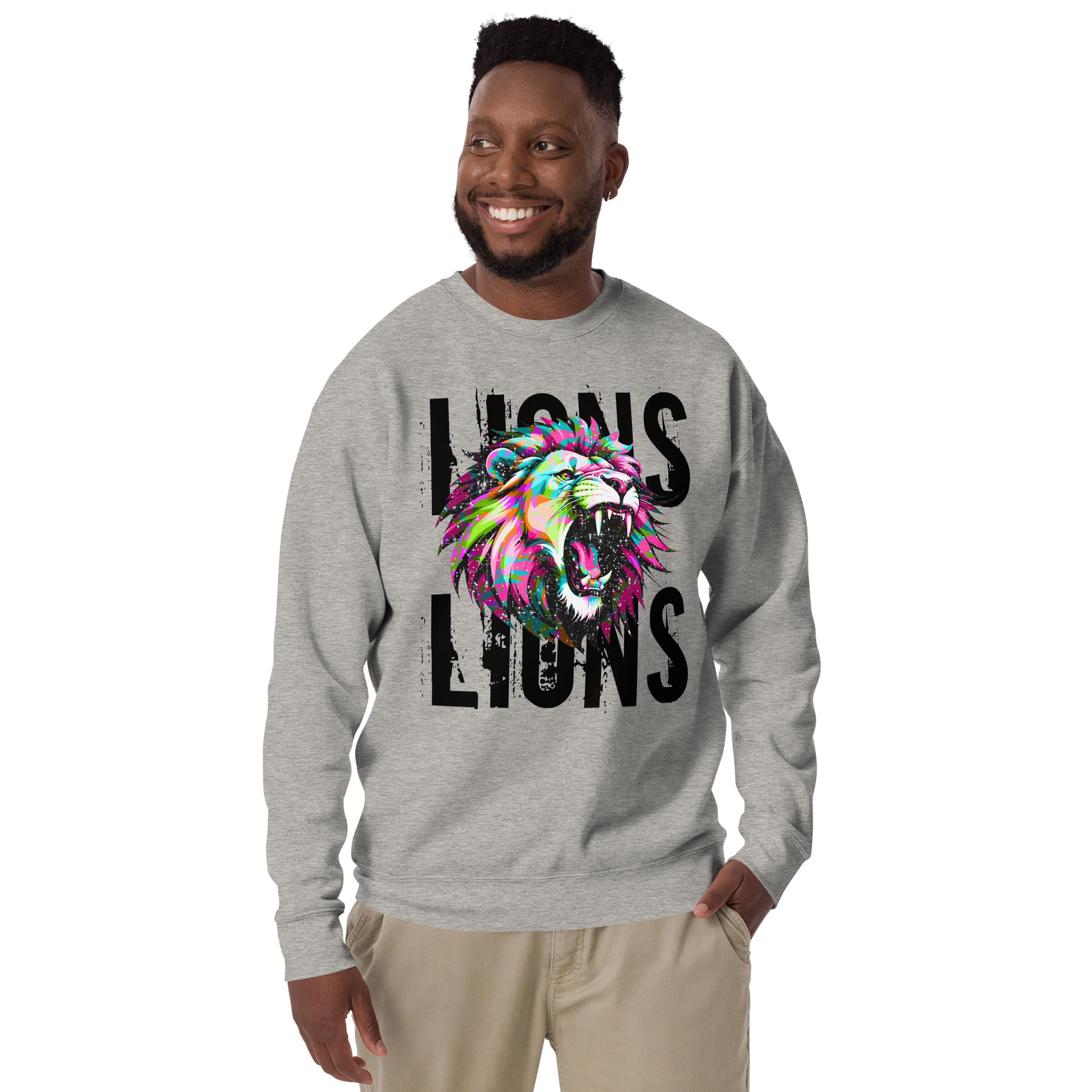 Lions Lions Unisex Premium Sweatshirt-Phoenix Styles