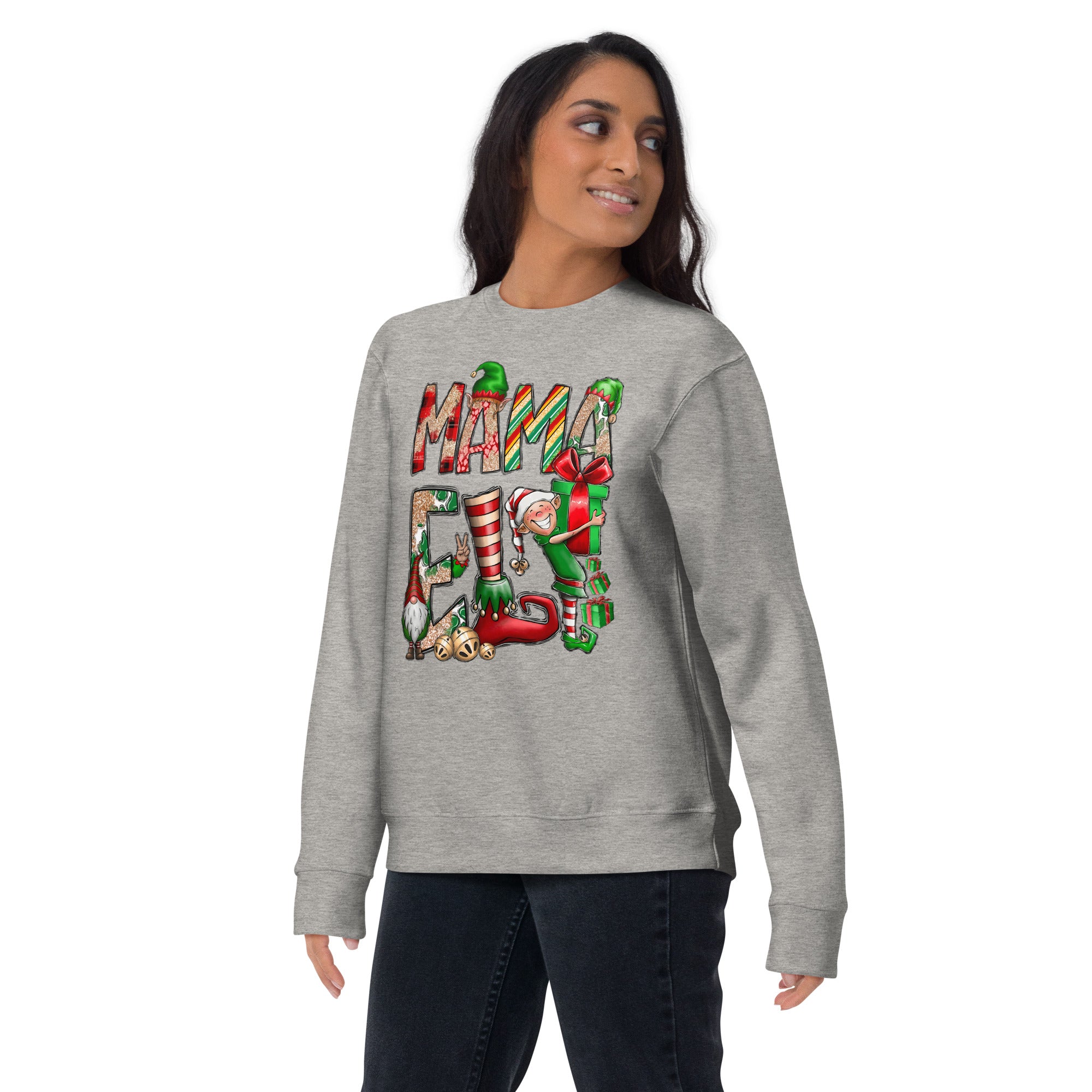 Mama Elf Premium Sweatshirt-Phoenix Styles