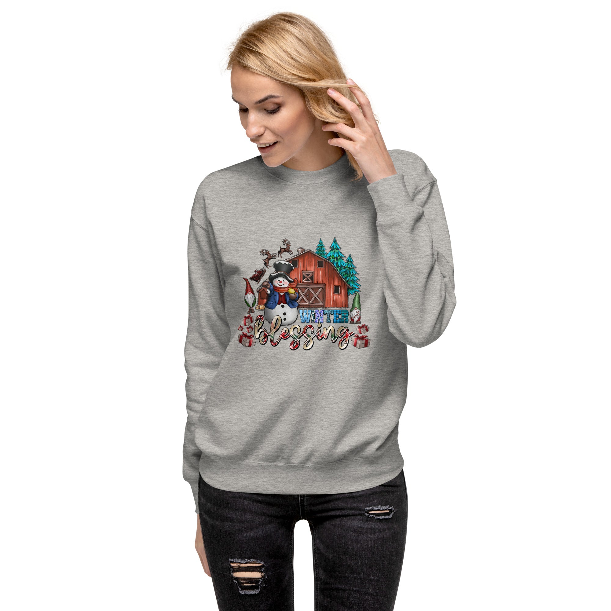 Winter Blessings Premium Sweatshirt-Phoenix Styles