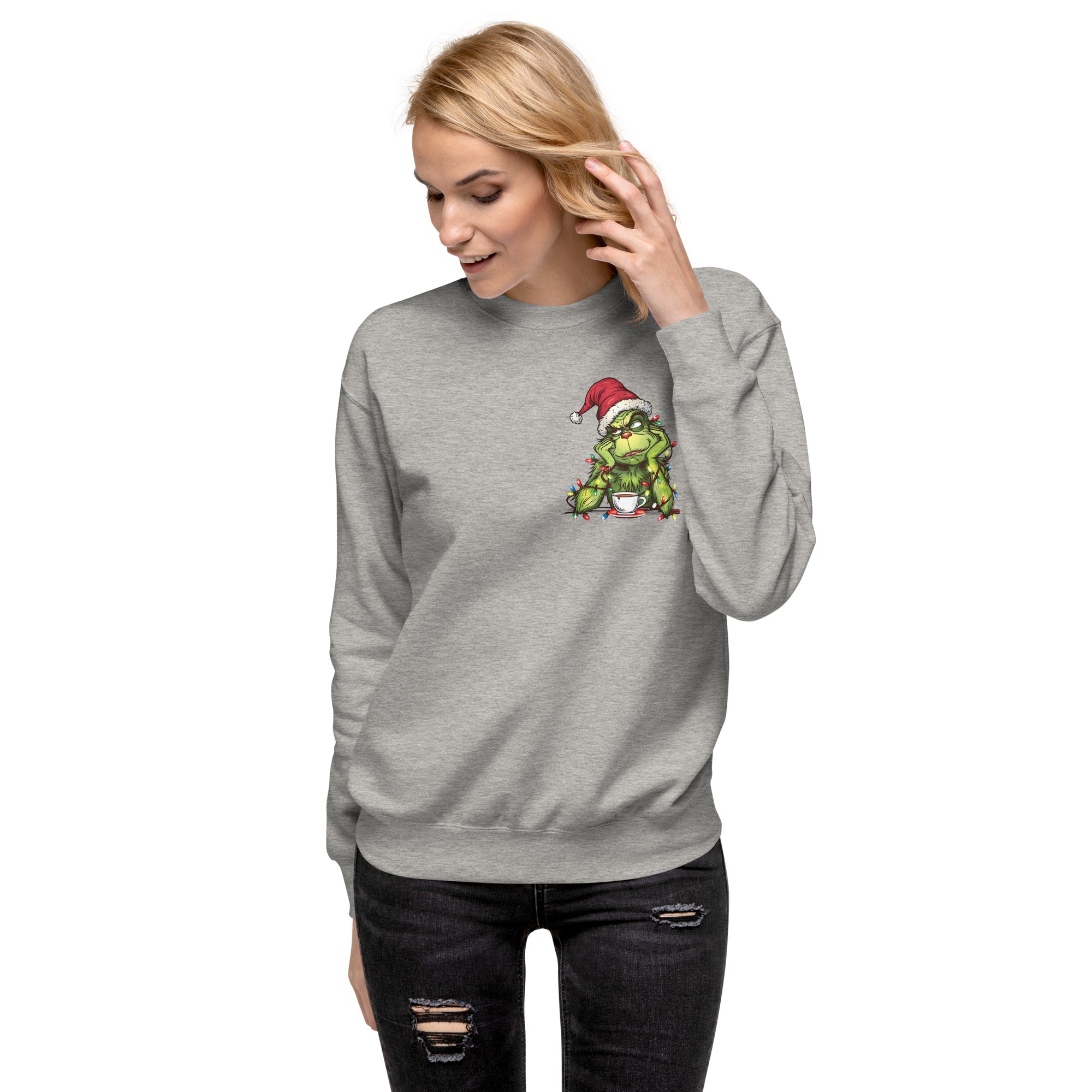 Just Waiting for Christmas Premium Sweatshirt-Phoenix Styles