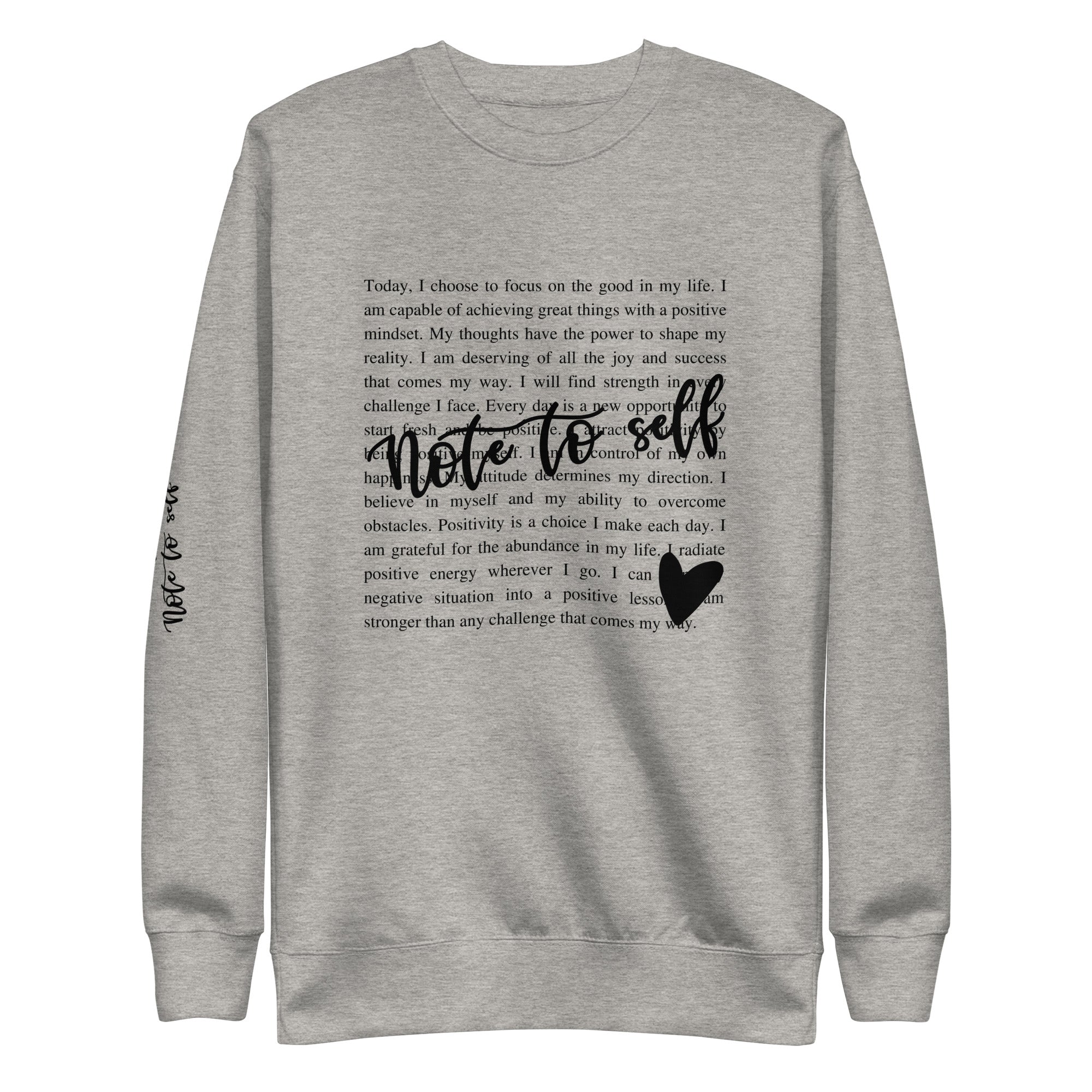 Note To Self Premium Sweatshirt-Phoenix Styles