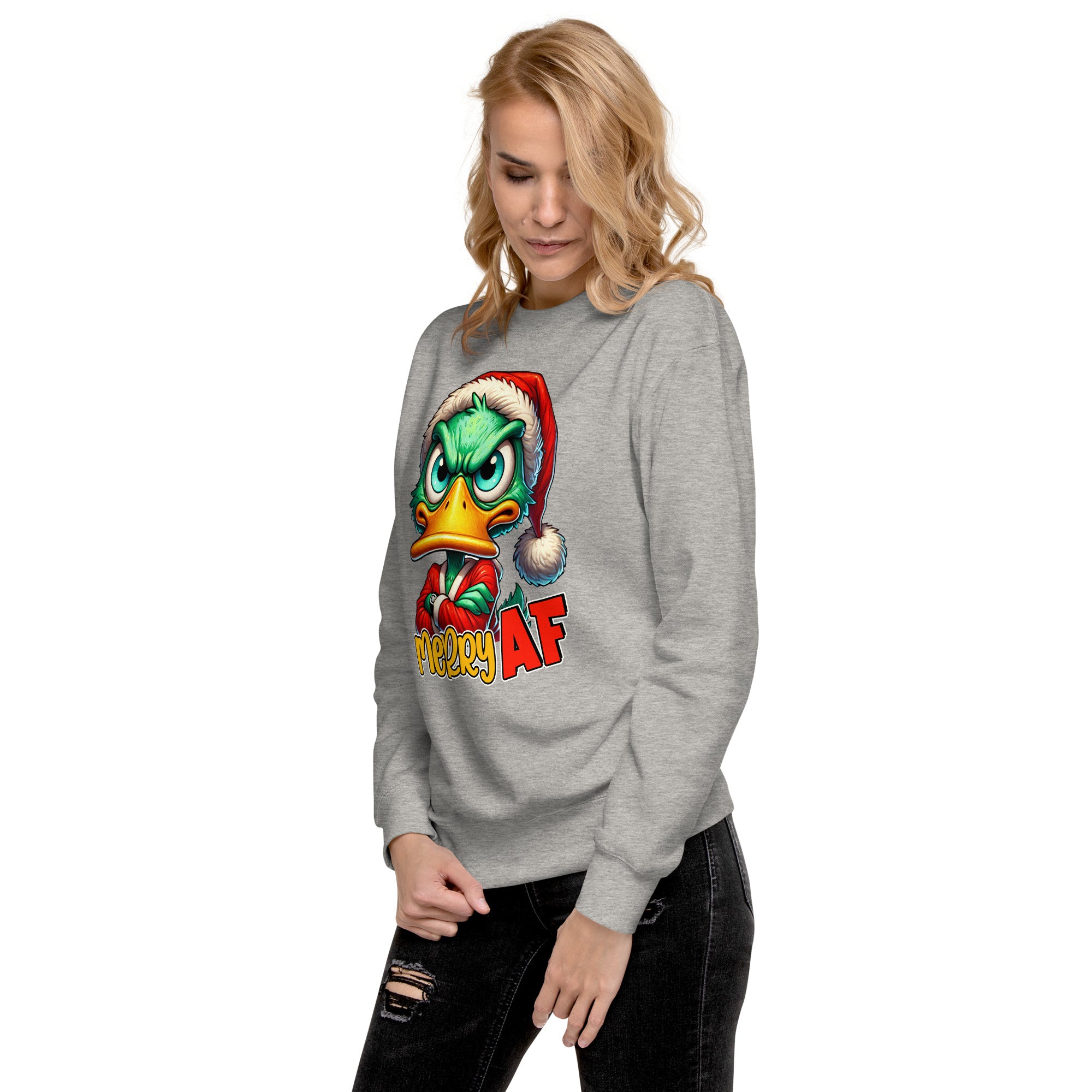 Merry AF Unisex Premium Sweatshirt-Phoenix Styles