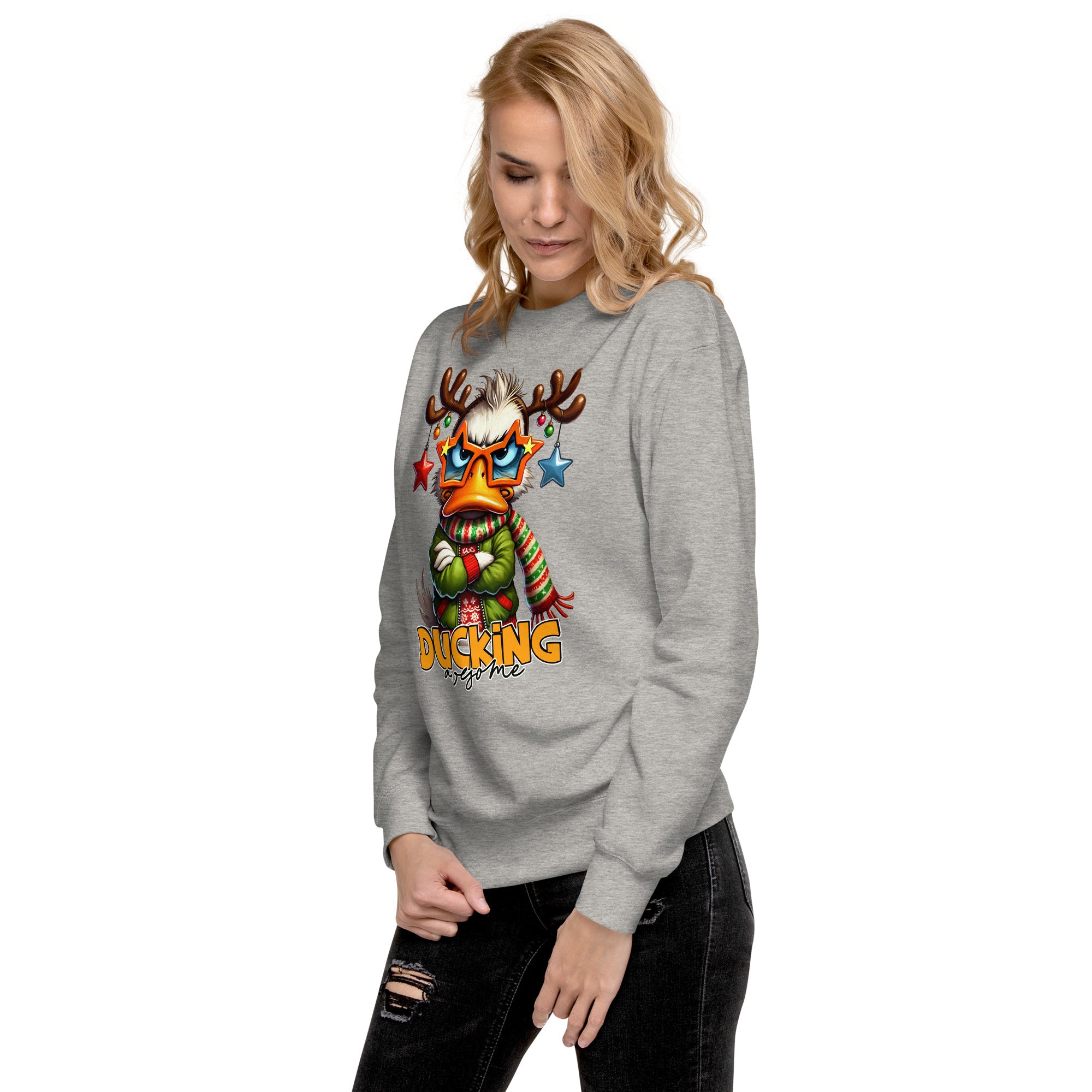 Ducking Awesome Premium Sweatshirt-Phoenix Styles