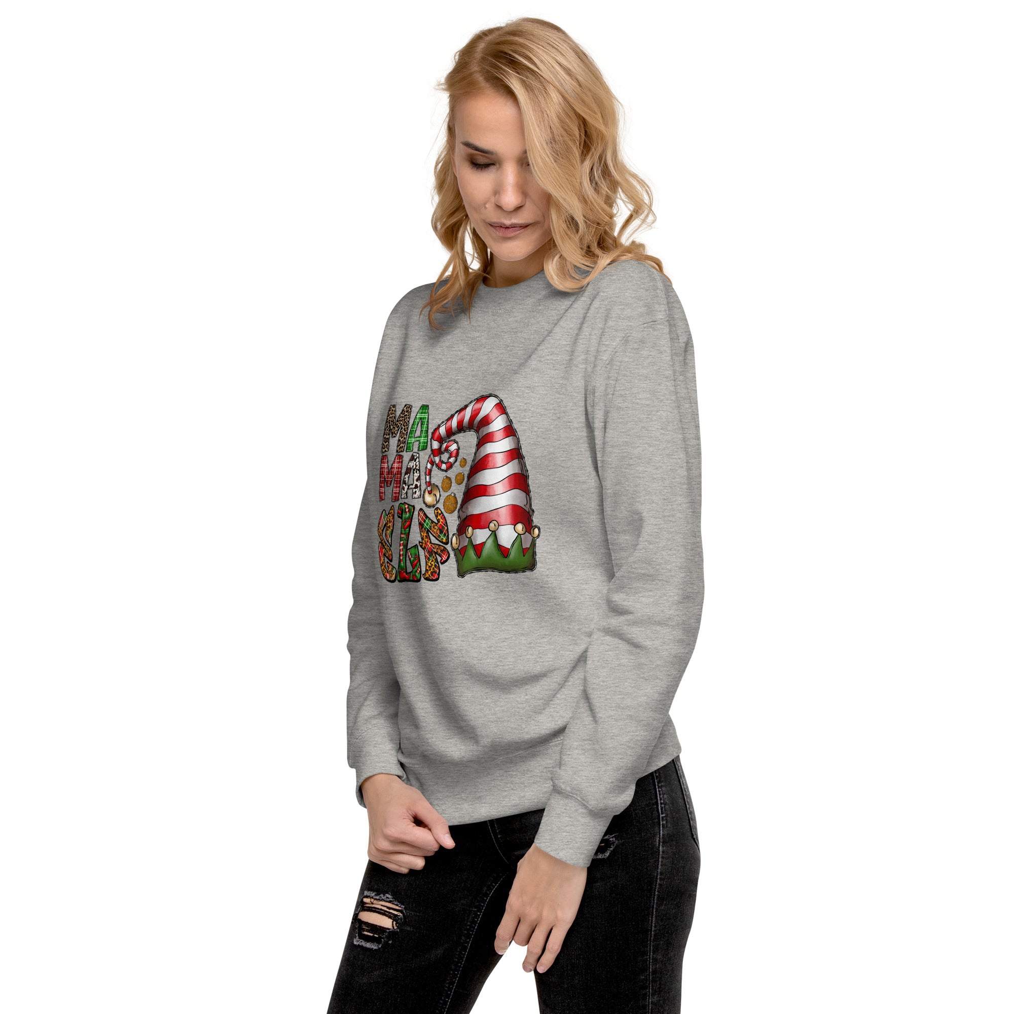 Mama Elf Premium Sweatshirt-Phoenix Styles