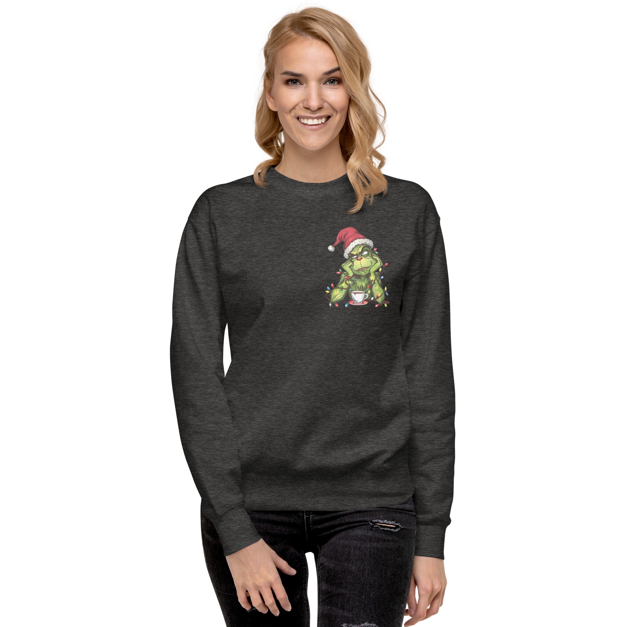 Just Waiting for Christmas Premium Sweatshirt-Phoenix Styles