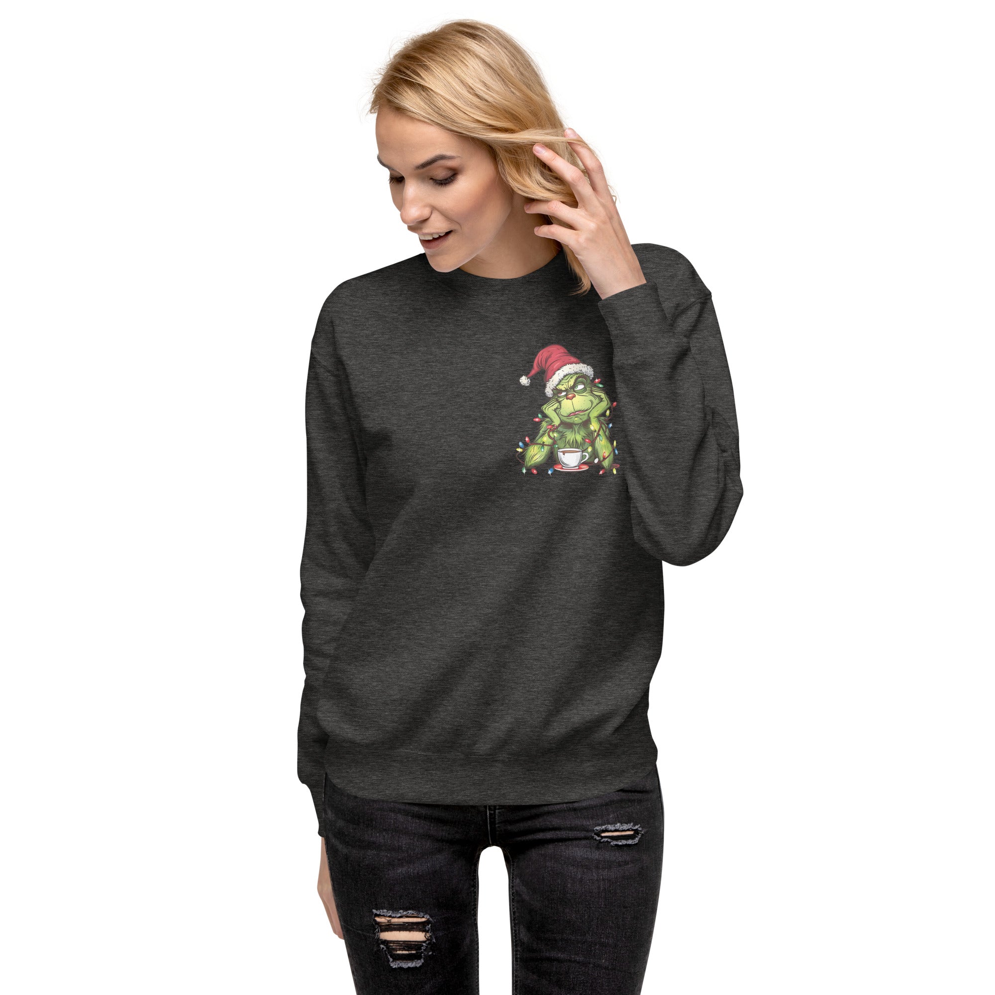 Just Waiting for Christmas Premium Sweatshirt-Phoenix Styles