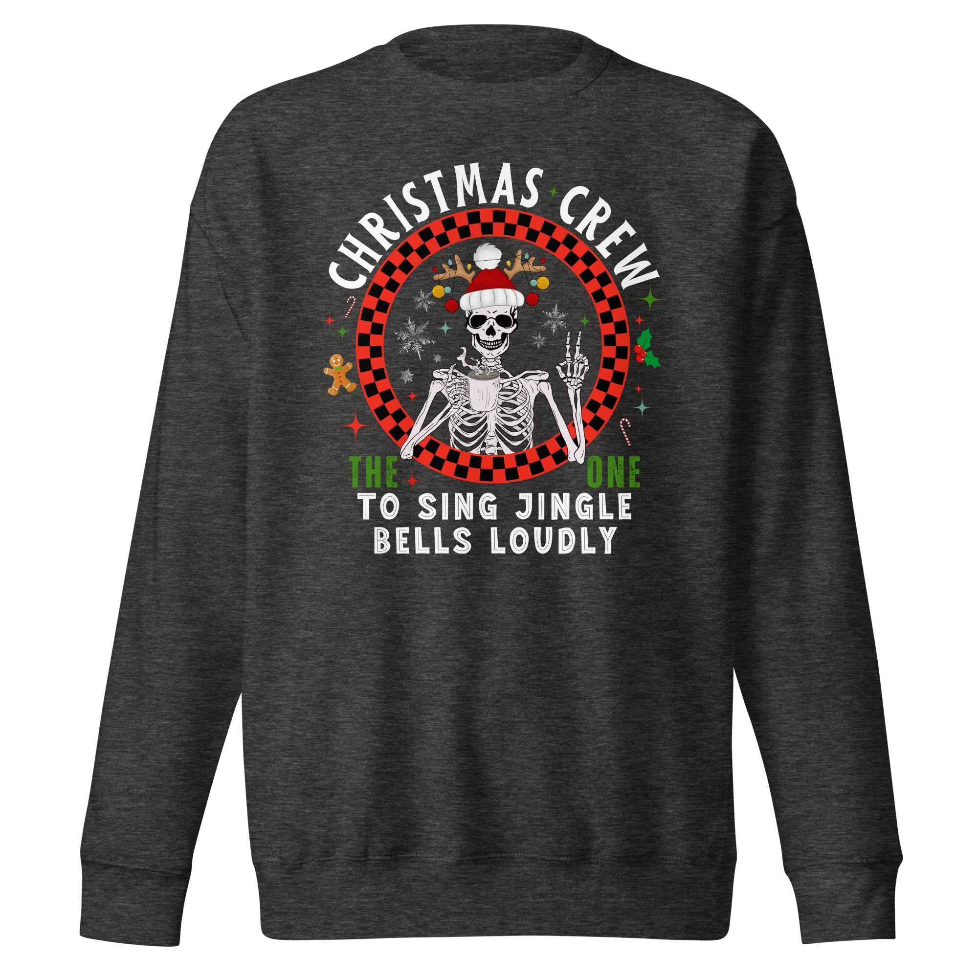 The One To Sing Jingle Bells Loudly Premium Sweatshirt-Phoenix Styles