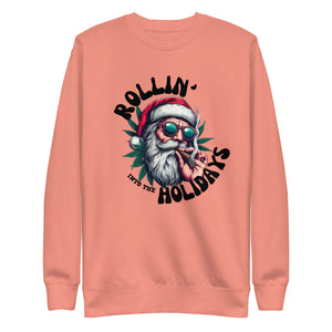 Rollin Into The Holidays Unisex Premium Sweatshirt-Phoenix Styles