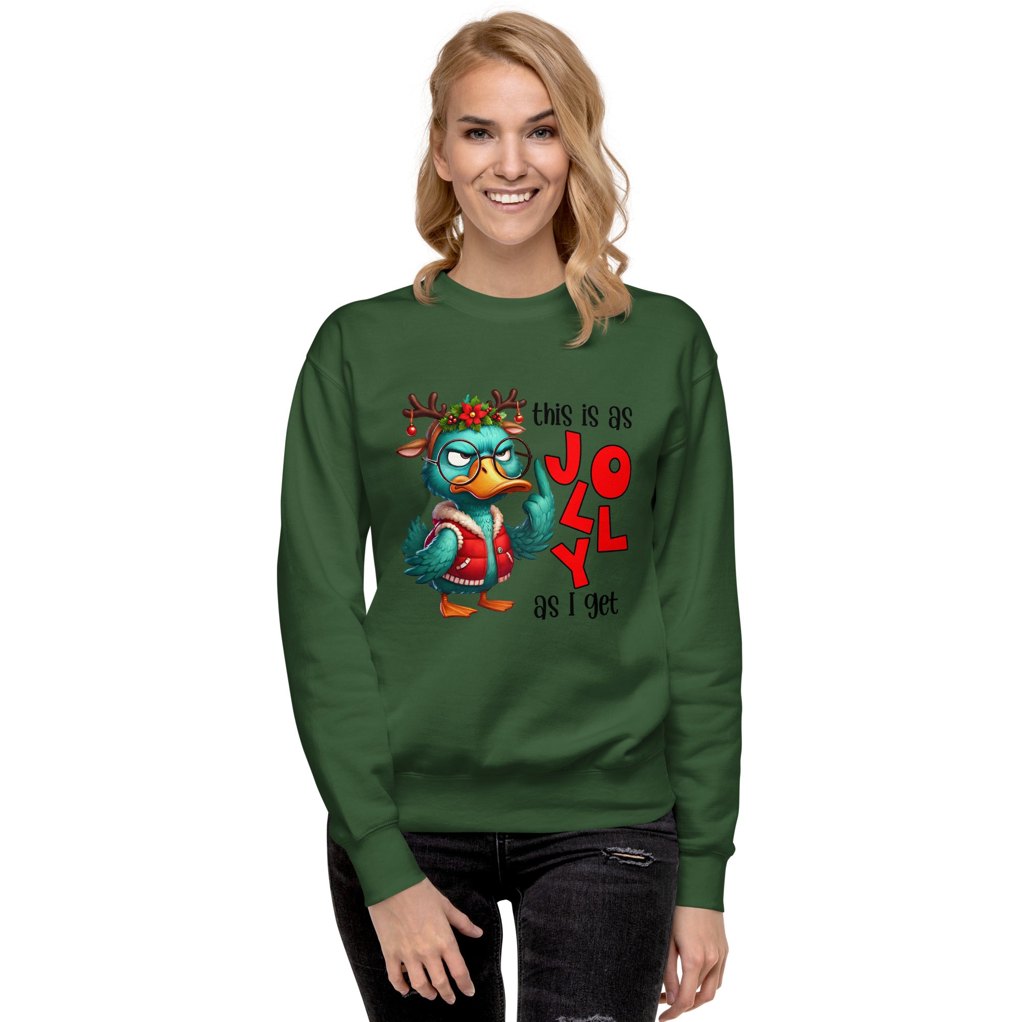 This Is As Jolly As I Get Premium Sweatshirt-Phoenix Styles