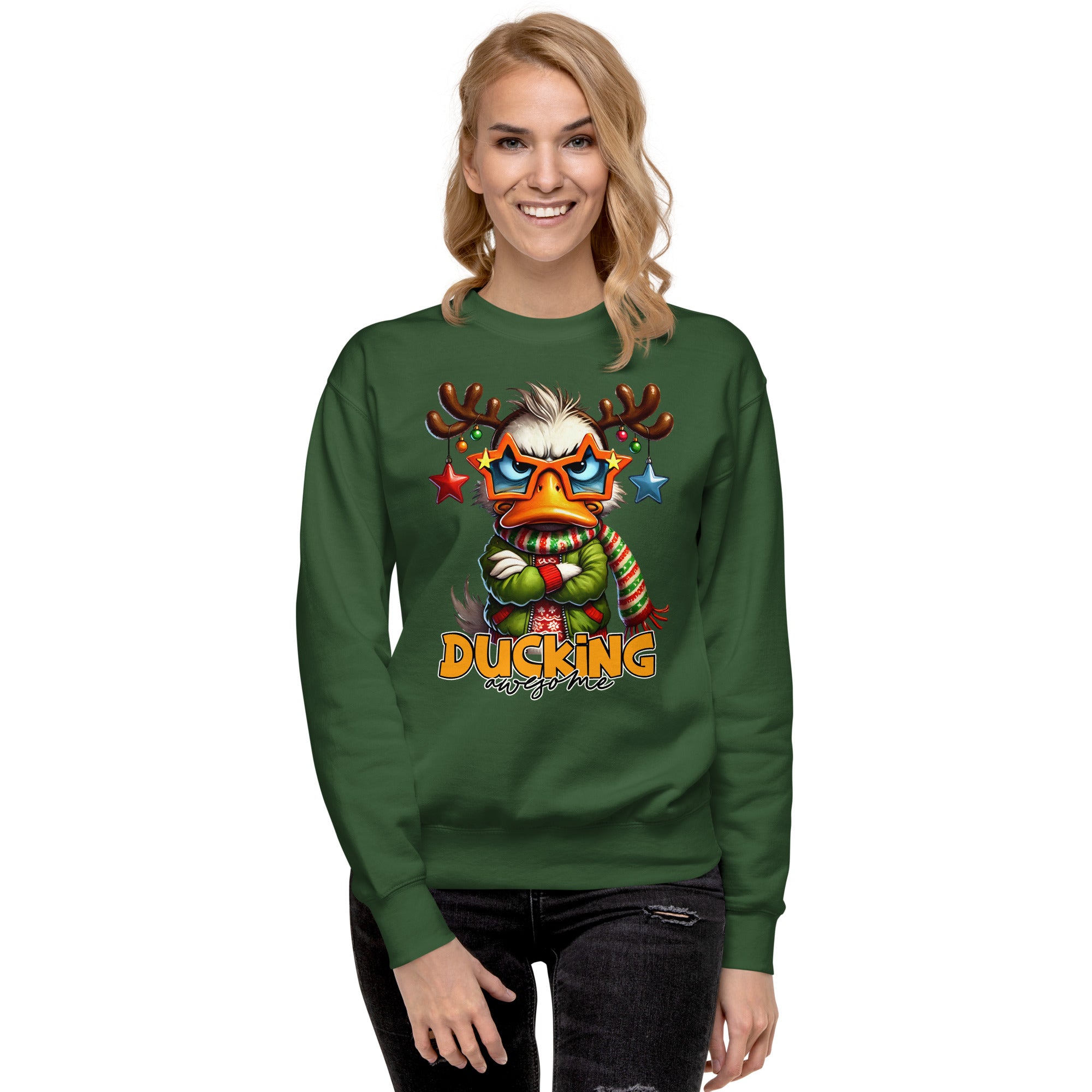 Ducking Awesome Premium Sweatshirt-Phoenix Styles