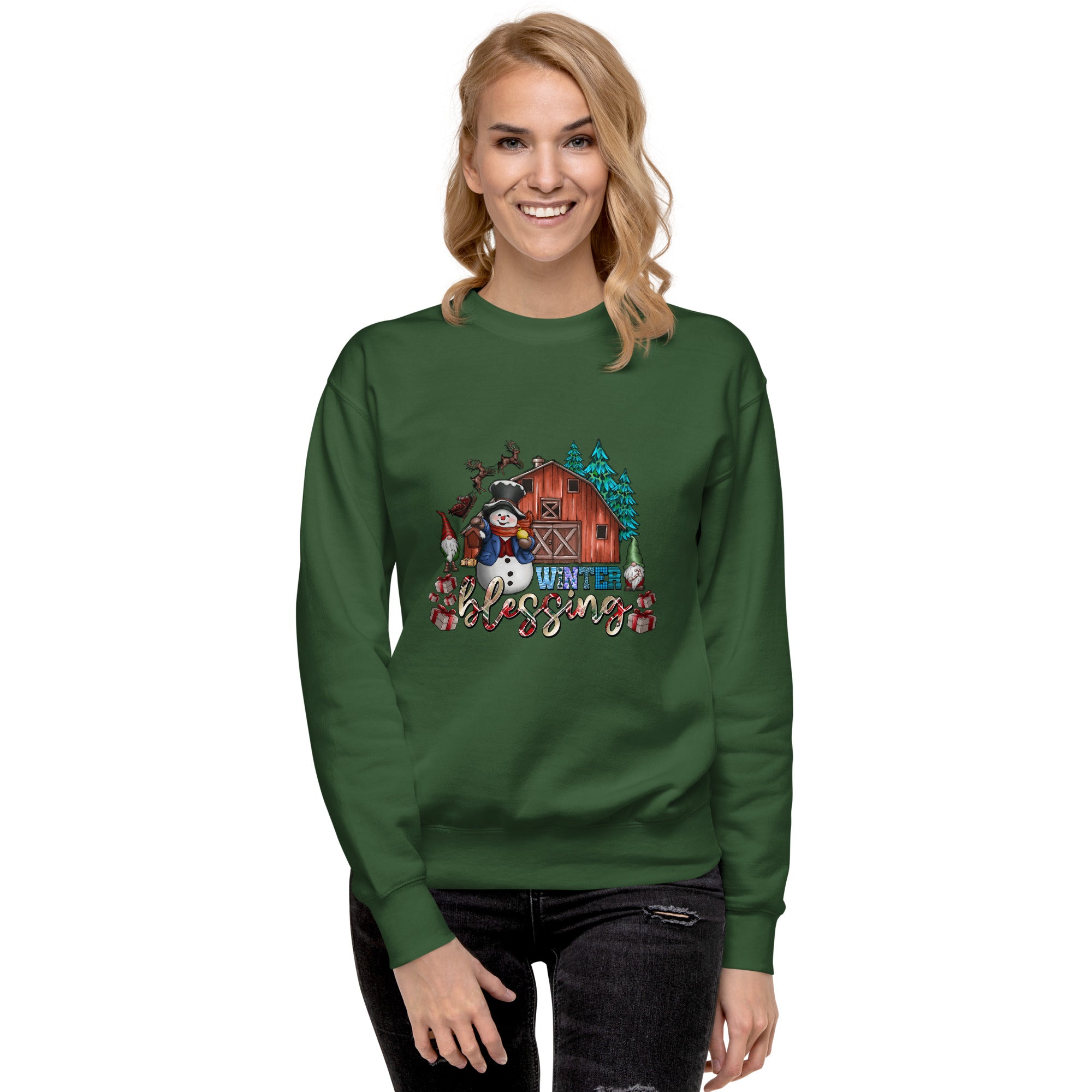 Winter Blessings Premium Sweatshirt-Phoenix Styles