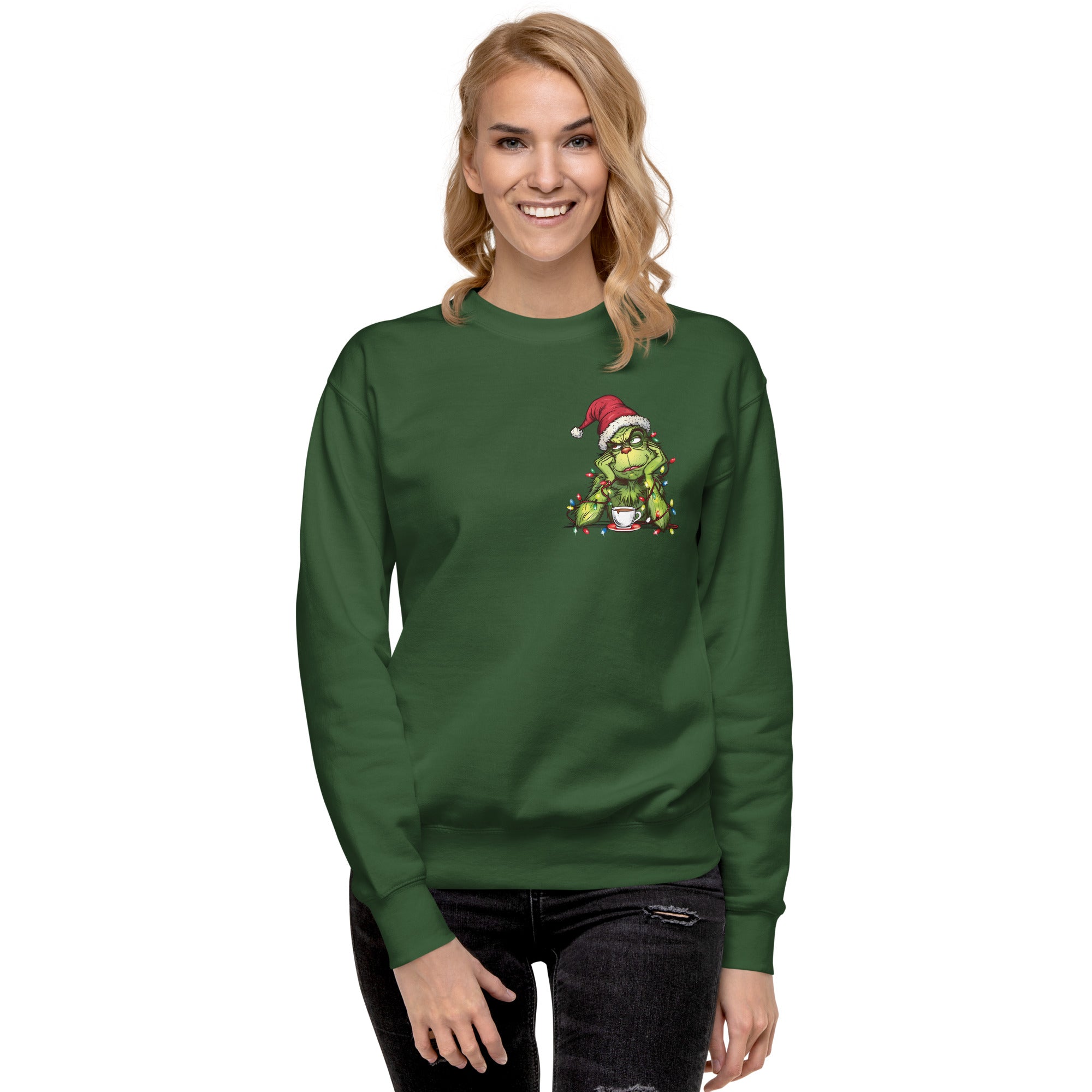 Just Waiting for Christmas Premium Sweatshirt-Phoenix Styles