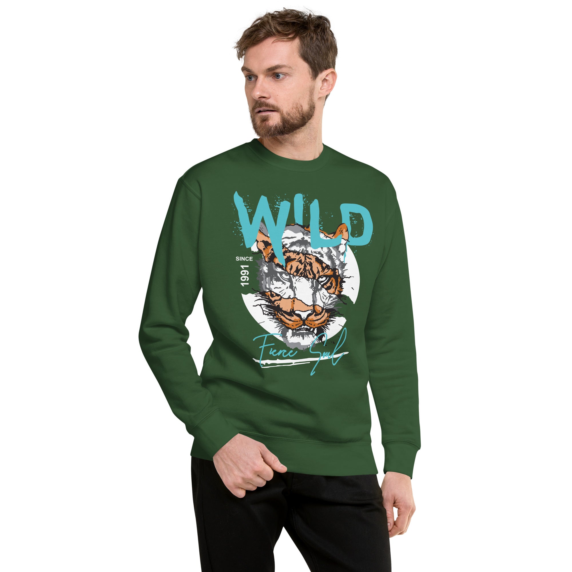 Wild Fierce Soul Premium Sweatshirt-Phoenix Styles