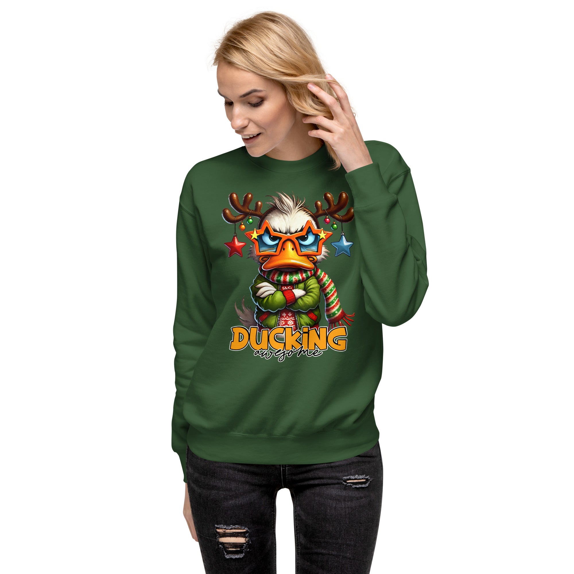 Ducking Awesome Premium Sweatshirt-Phoenix Styles