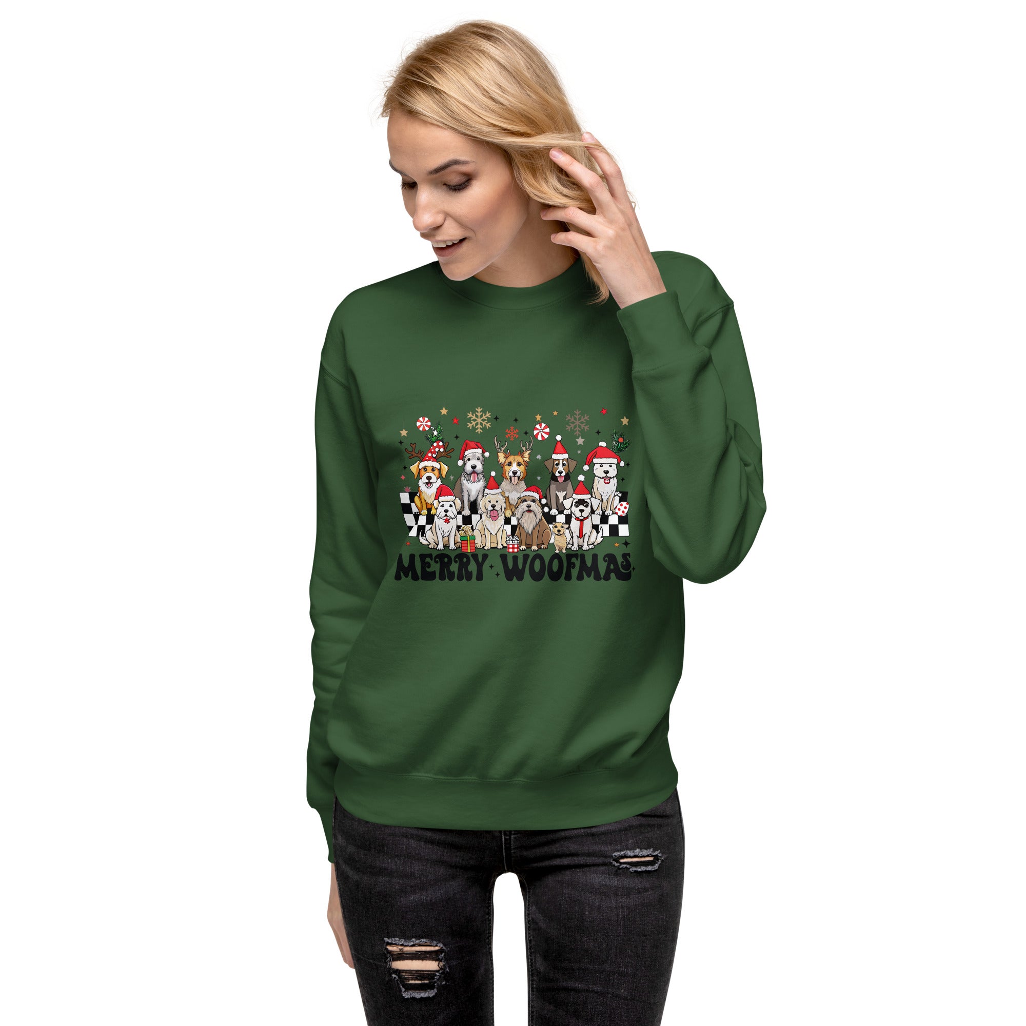 Merry Woofmas Unisex Premium Sweatshirt-Phoenix Styles