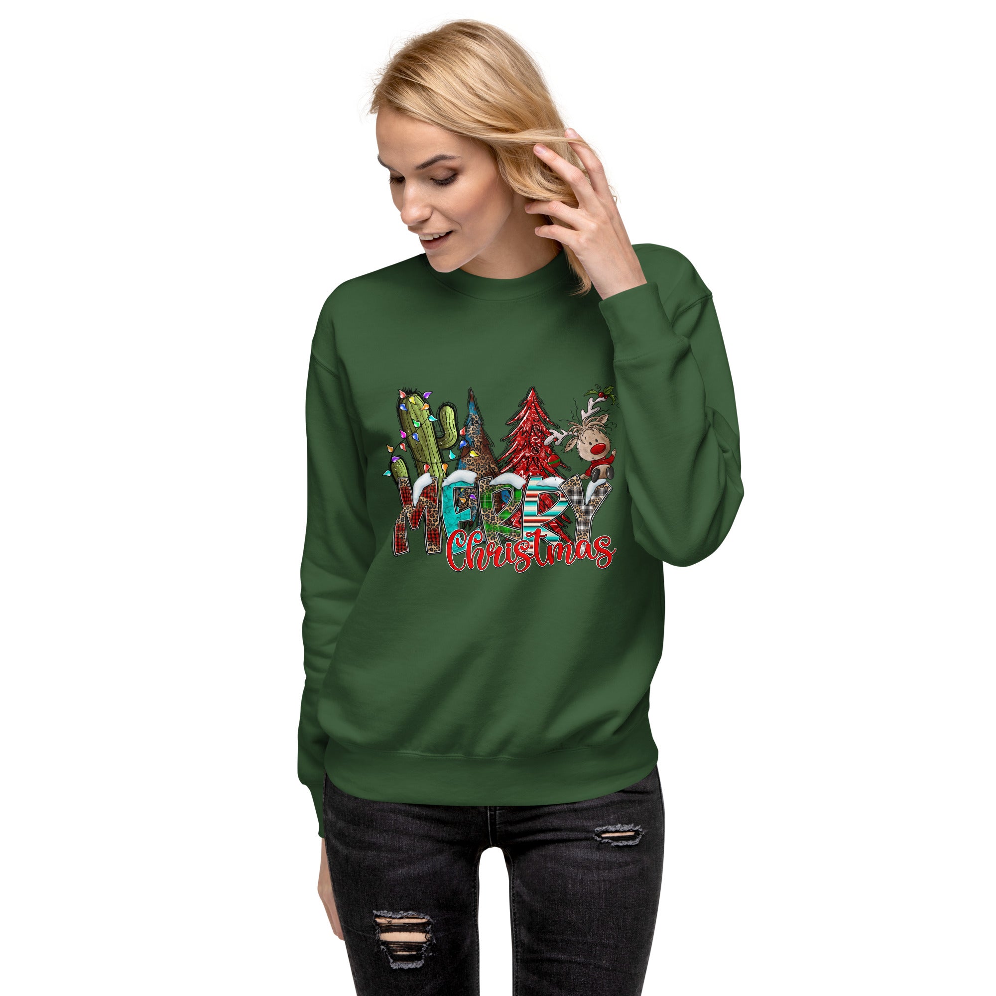 Merry Christmas Premium Sweatshirt-Phoenix Styles