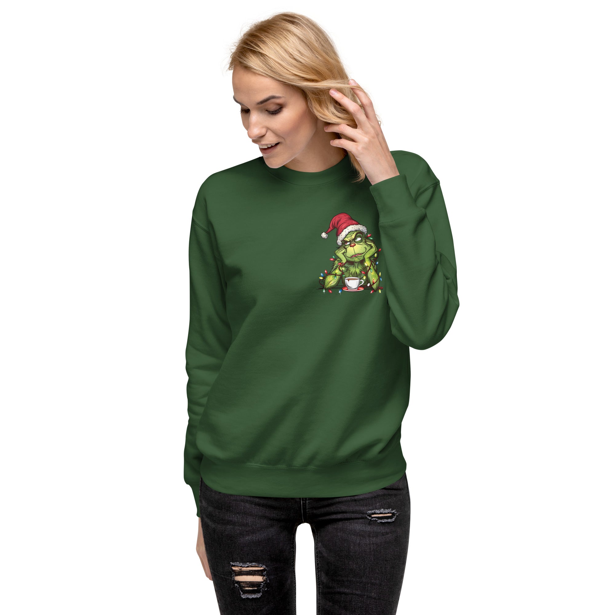 Just Waiting for Christmas Premium Sweatshirt-Phoenix Styles