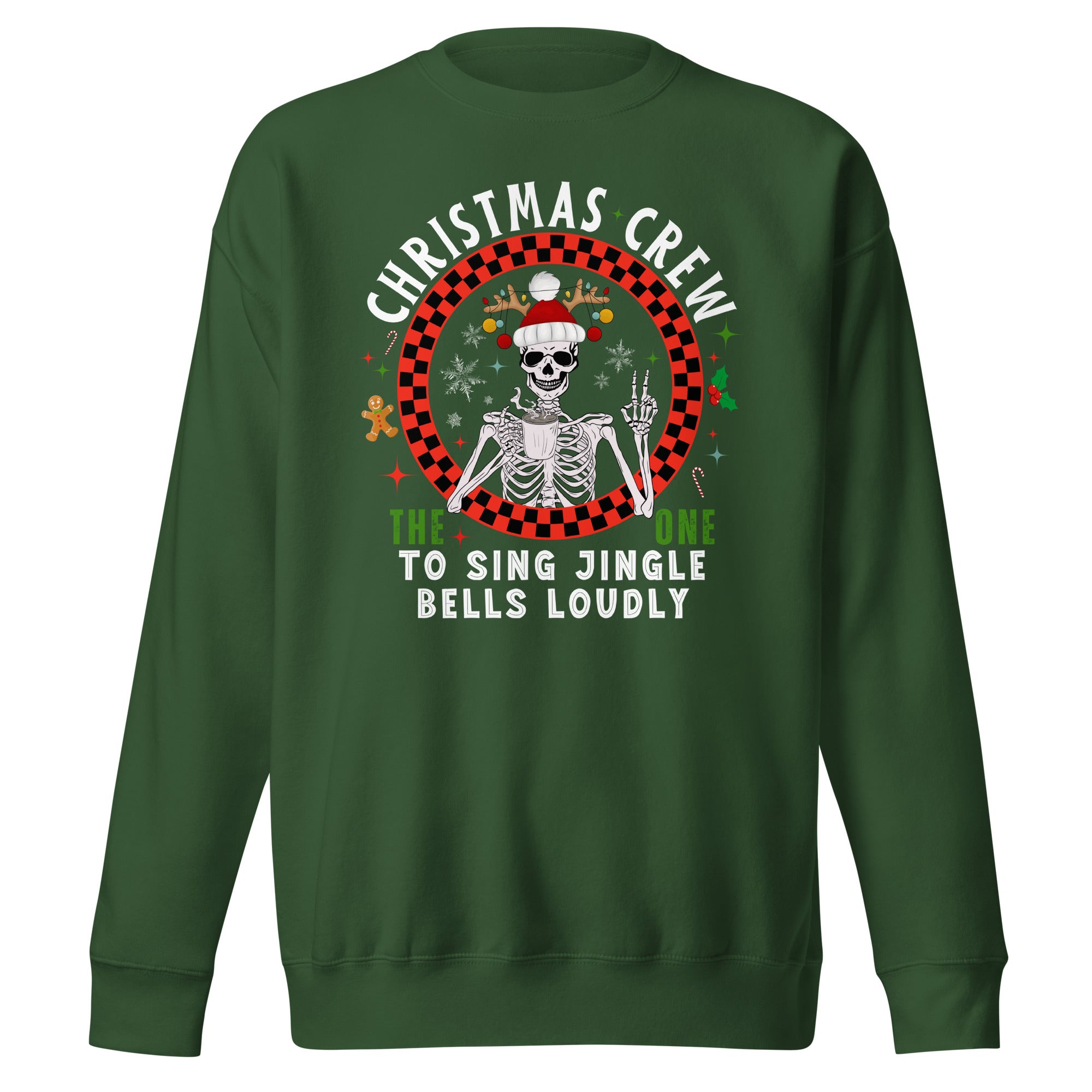 The One To Sing Jingle Bells Loudly Premium Sweatshirt-Phoenix Styles