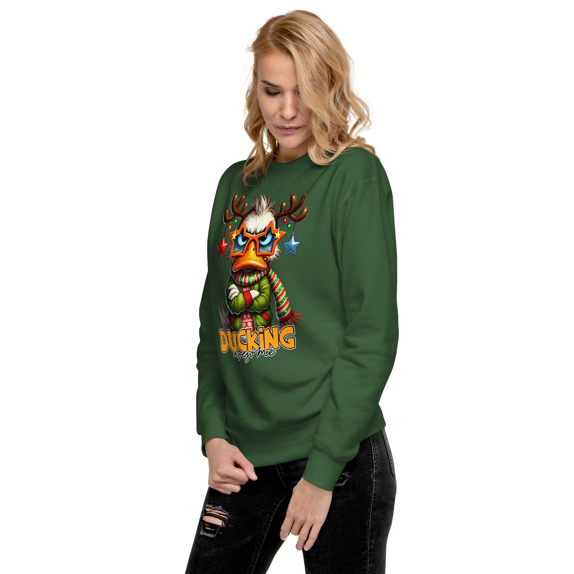 Ducking Awesome Premium Sweatshirt-Phoenix Styles