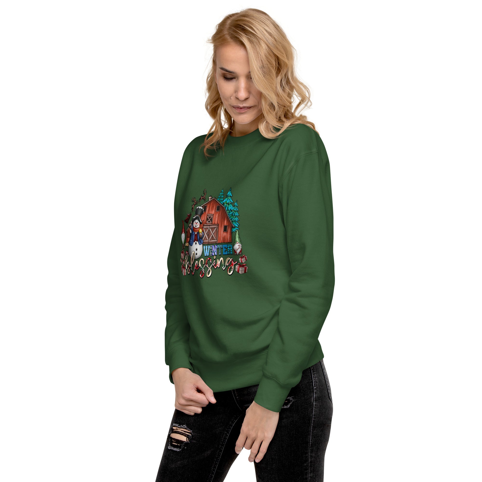 Winter Blessings Premium Sweatshirt-Phoenix Styles