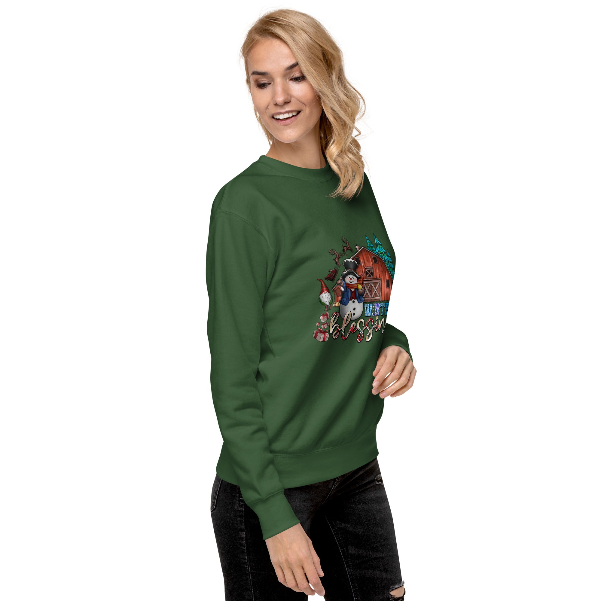 Winter Blessings Premium Sweatshirt-Phoenix Styles