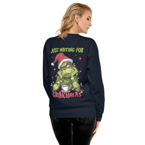 Just Waiting for Christmas Premium Sweatshirt-Phoenix Styles