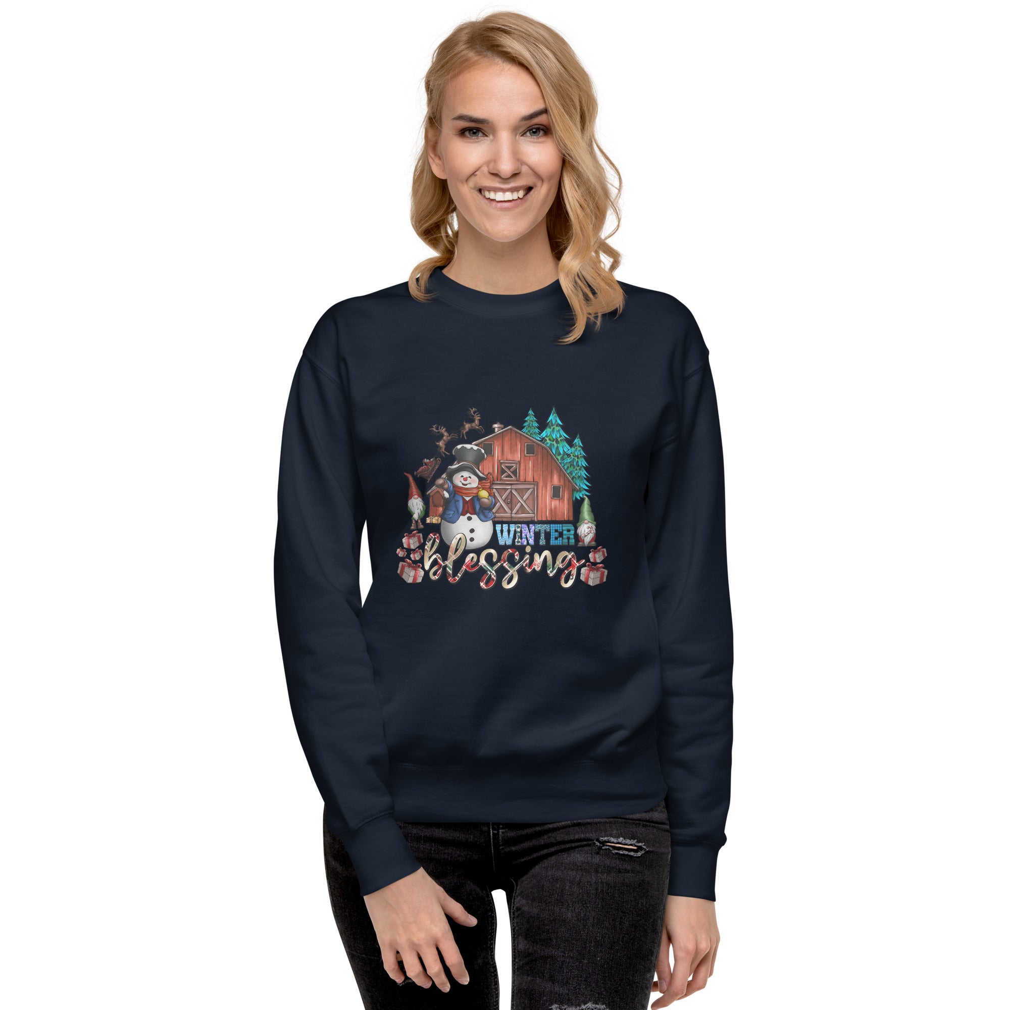 Winter Blessings Premium Sweatshirt-Phoenix Styles